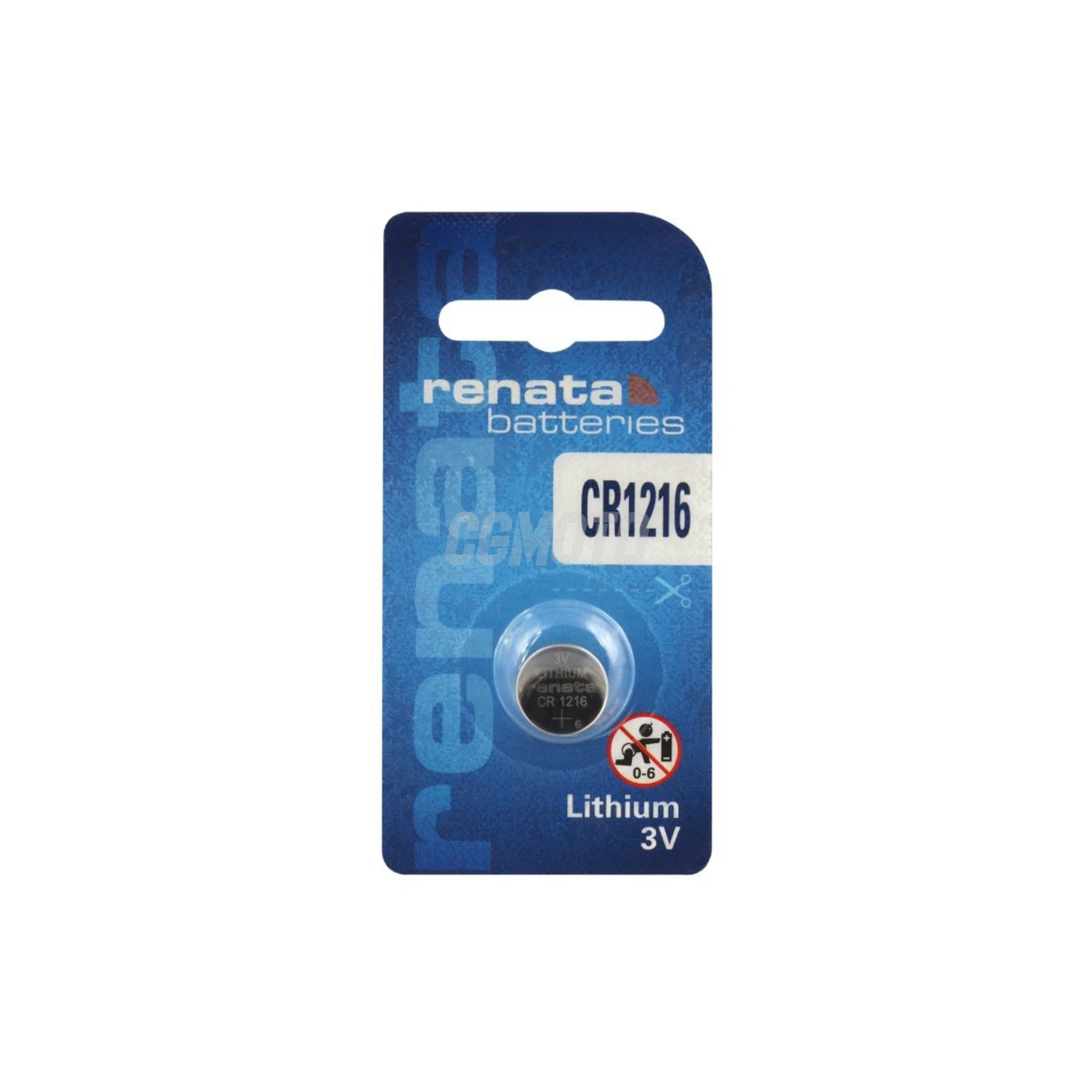1 batteria a bottone al litio CR1216 3 V 25 mAh