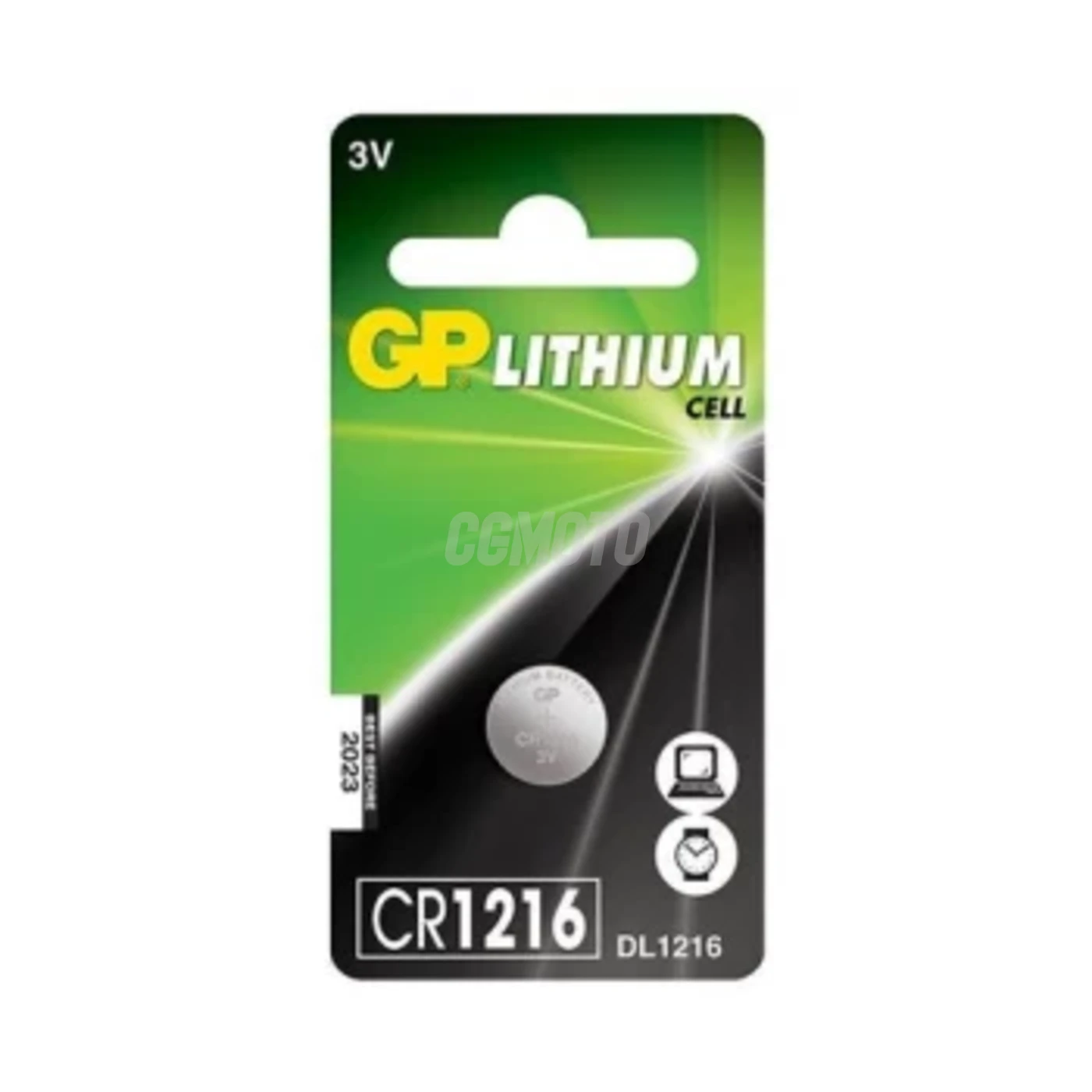 1 batteria a bottone al litio CR1216 3 V 