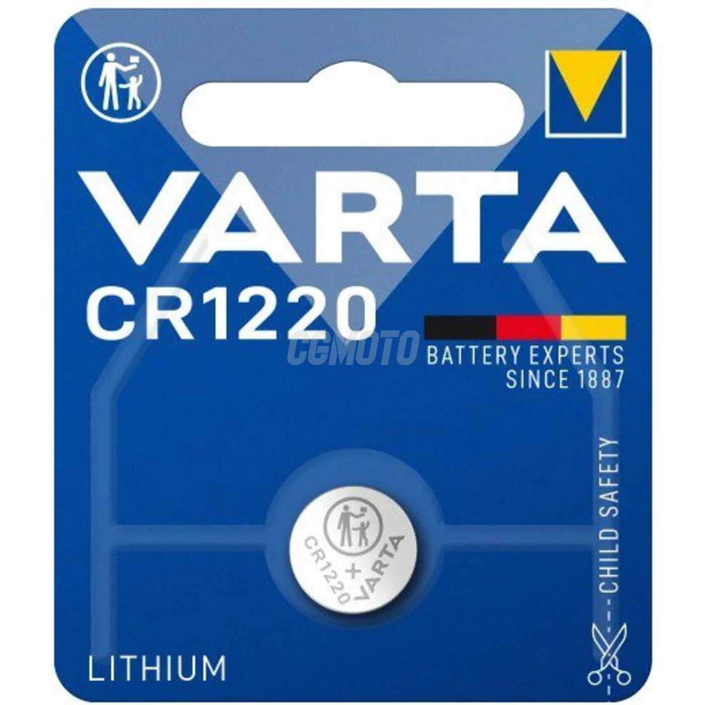 1 batteria a bottone al litio CR1220 3 V 35 mAh
