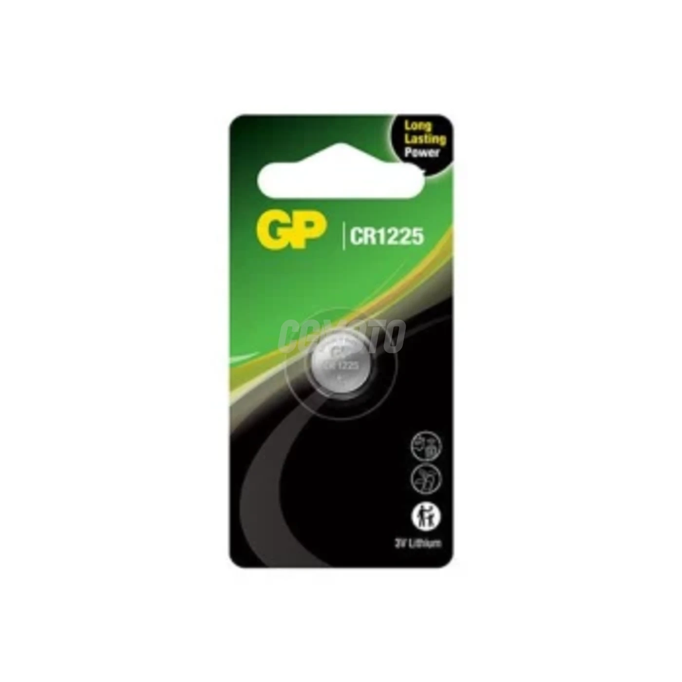 1 batteria a bottone al litio CR1225 3 V 
