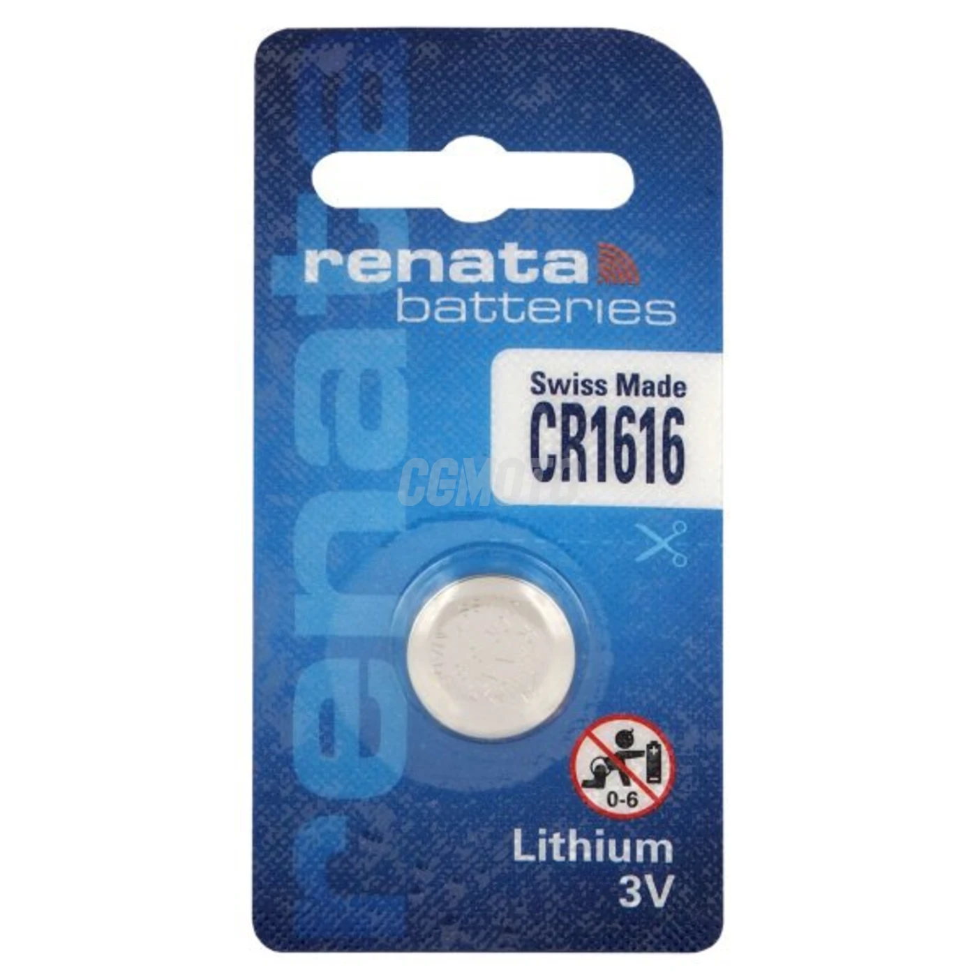 1 batteria a bottone al litio CR1616 3 V 50 mAh