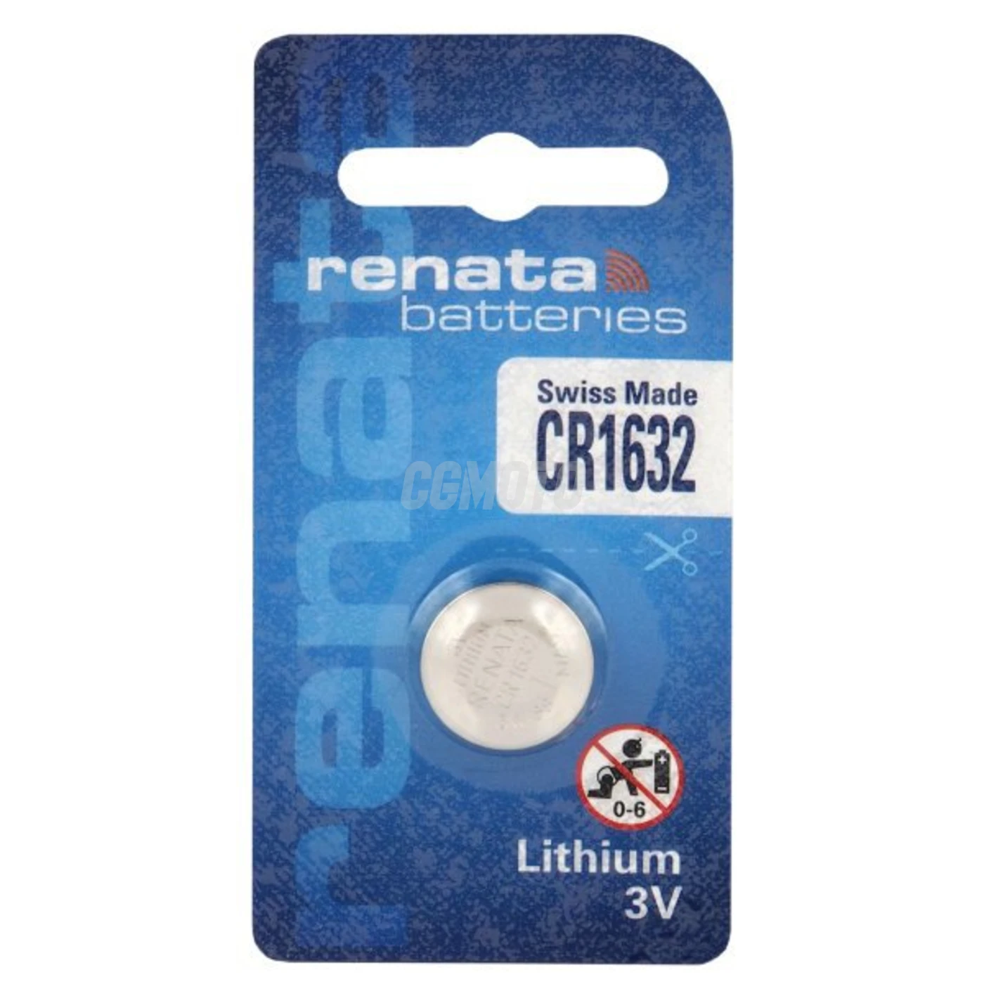 1 batteria a bottone al litio CR1632 3 V 137 mAh