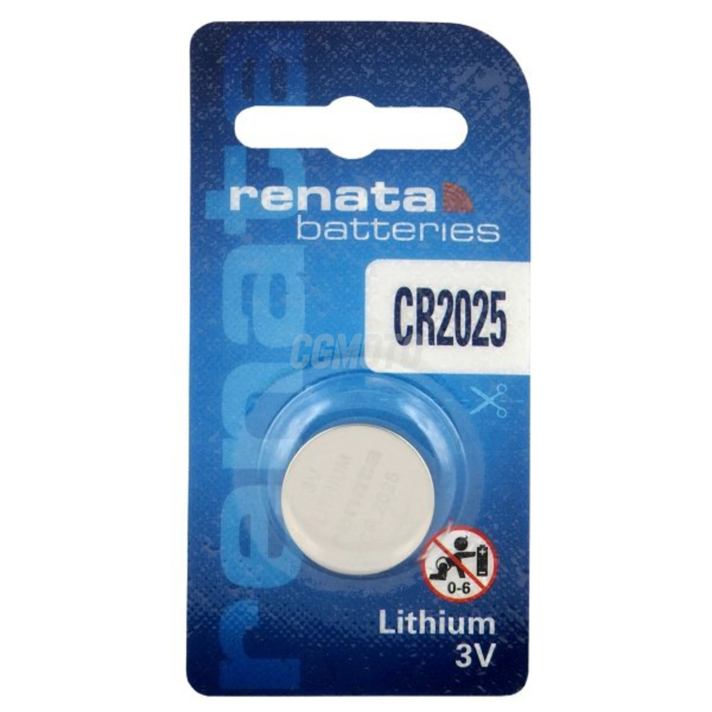 1 batteria a bottone al litio CR2025 3 V 180 mAh