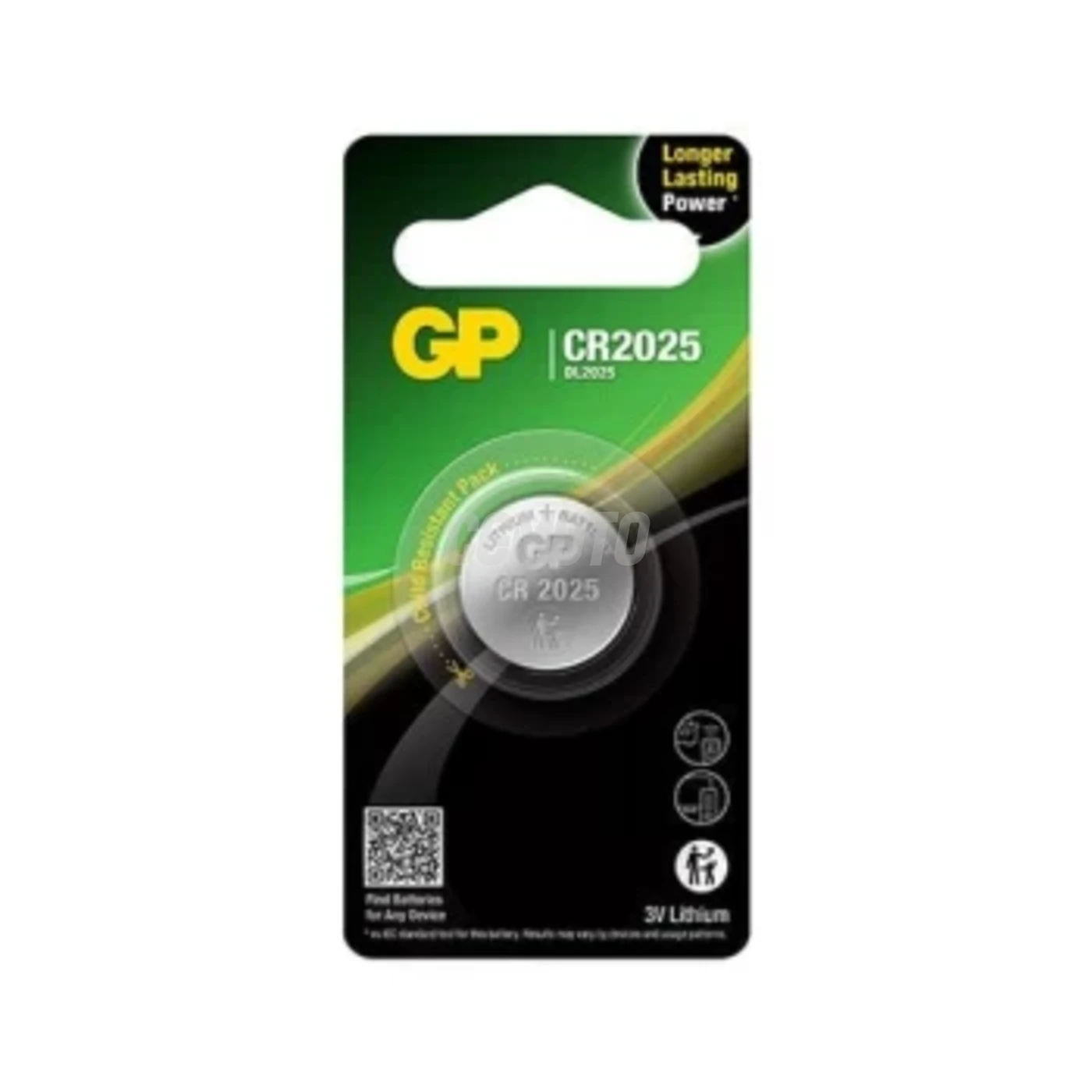 1 batteria a bottone al litio CR2025 3 V 
