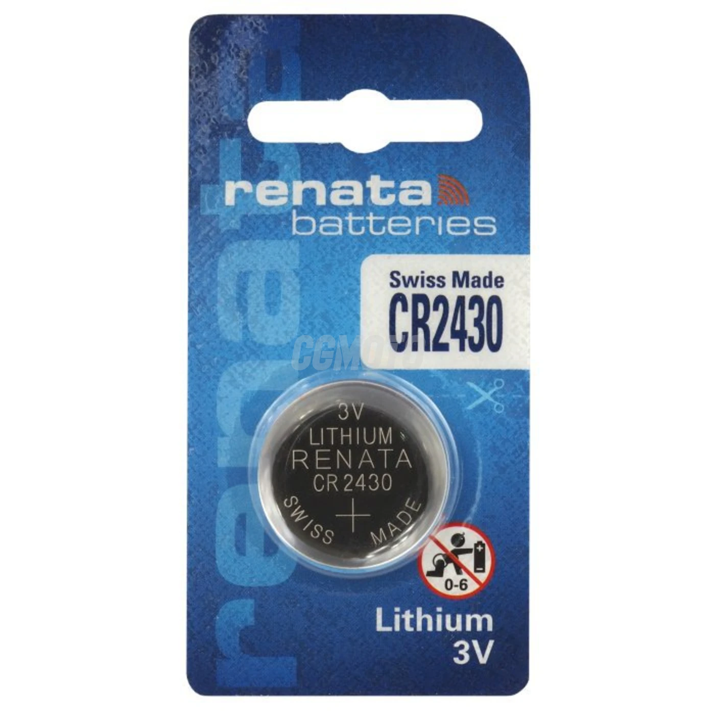 1 batteria a bottone al litio CR2430 3 V 285 mAh