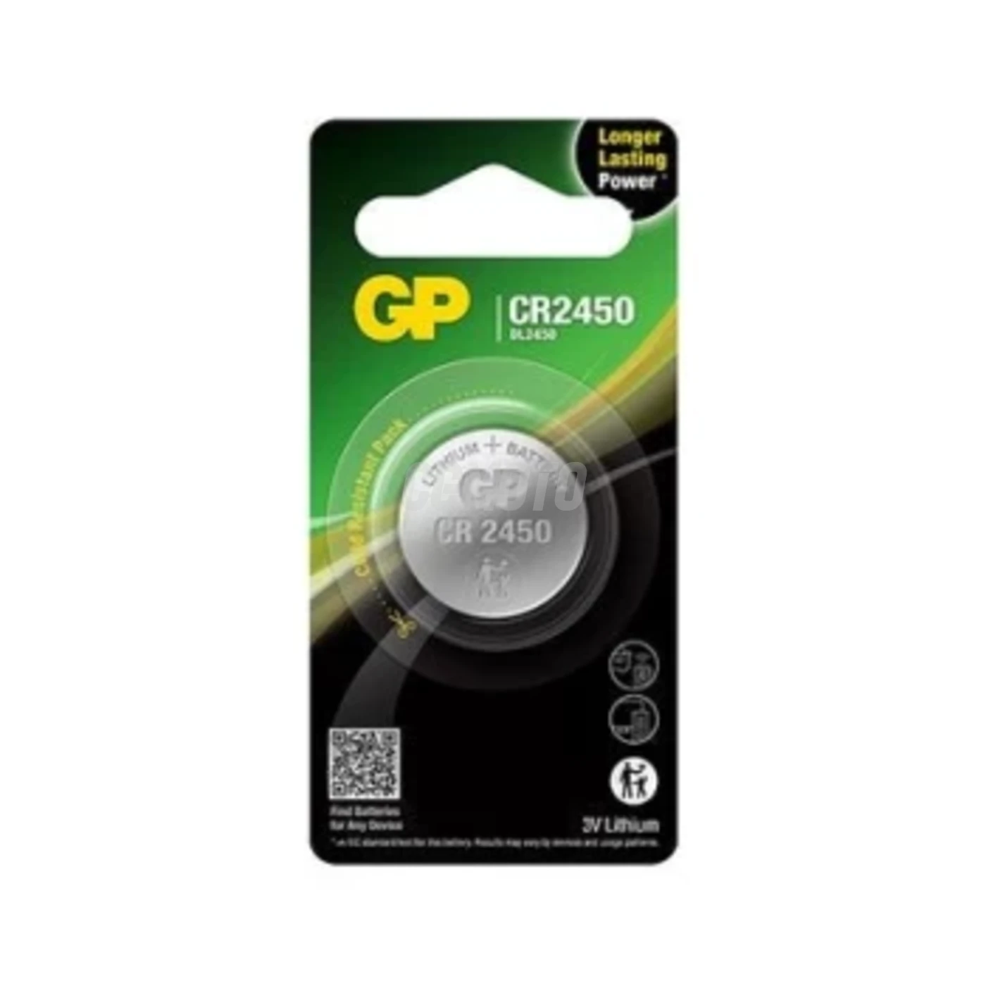 1 batteria a bottone al litio CR2450 3 V 