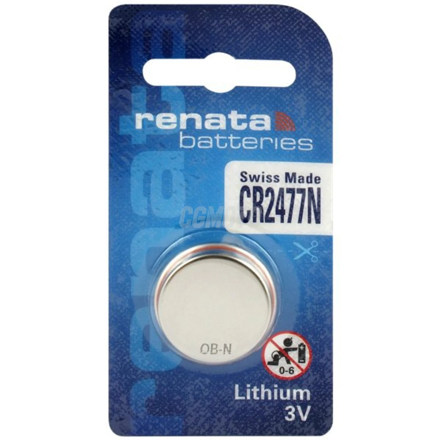1 batteria a bottone al litio CR2477N 3 V 950 mAh
