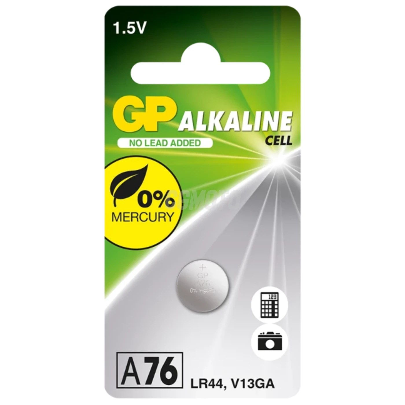 1 batteria a bottone alcalina LR44 1,5 V 
