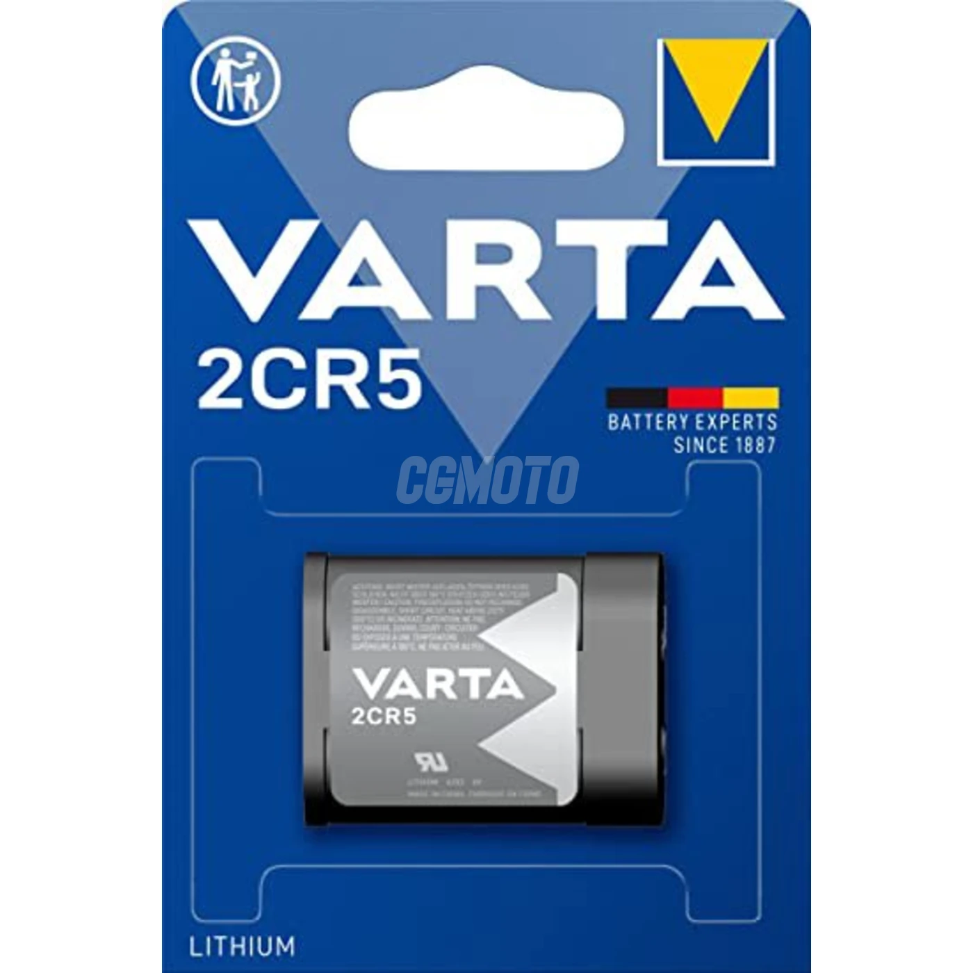1 batteria al litio 2CR5 6 V 