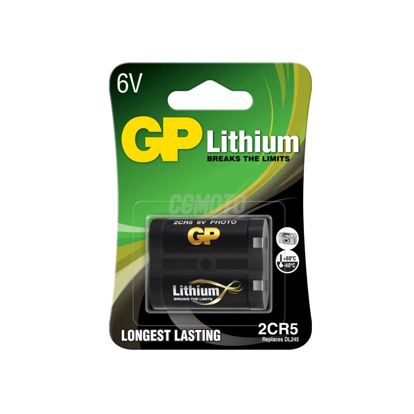 1 batteria al litio 2CR5 6 V 