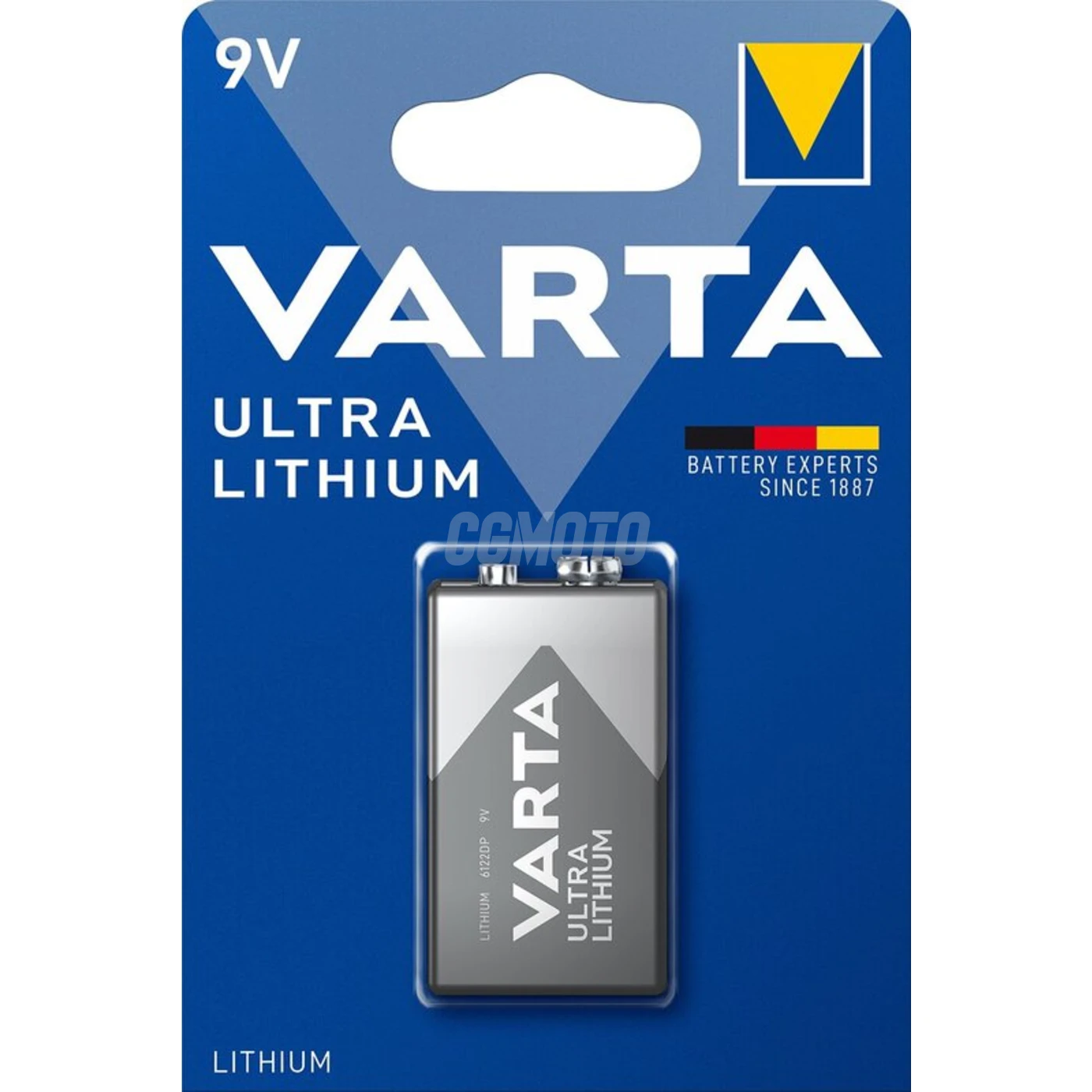 1 batteria al litio 6LR61 9V Ultra 