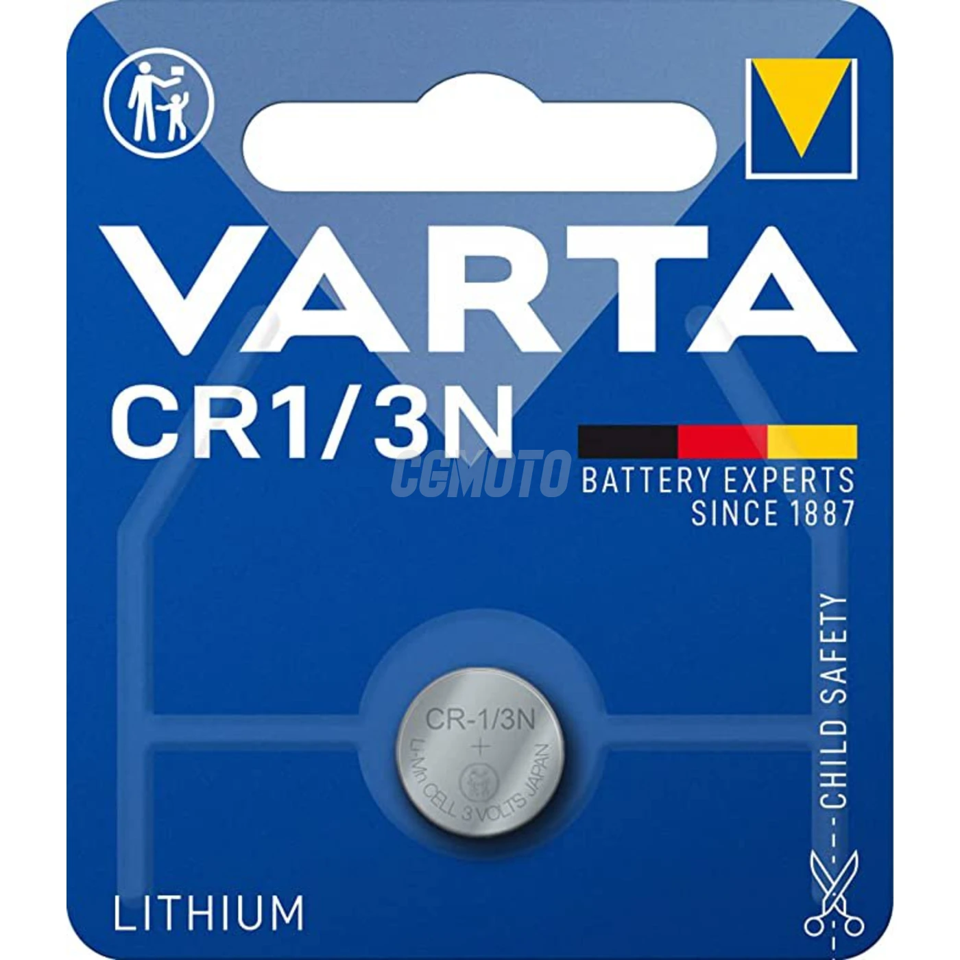 1 batteria al litio CR1/3N 3 V 170 mAh