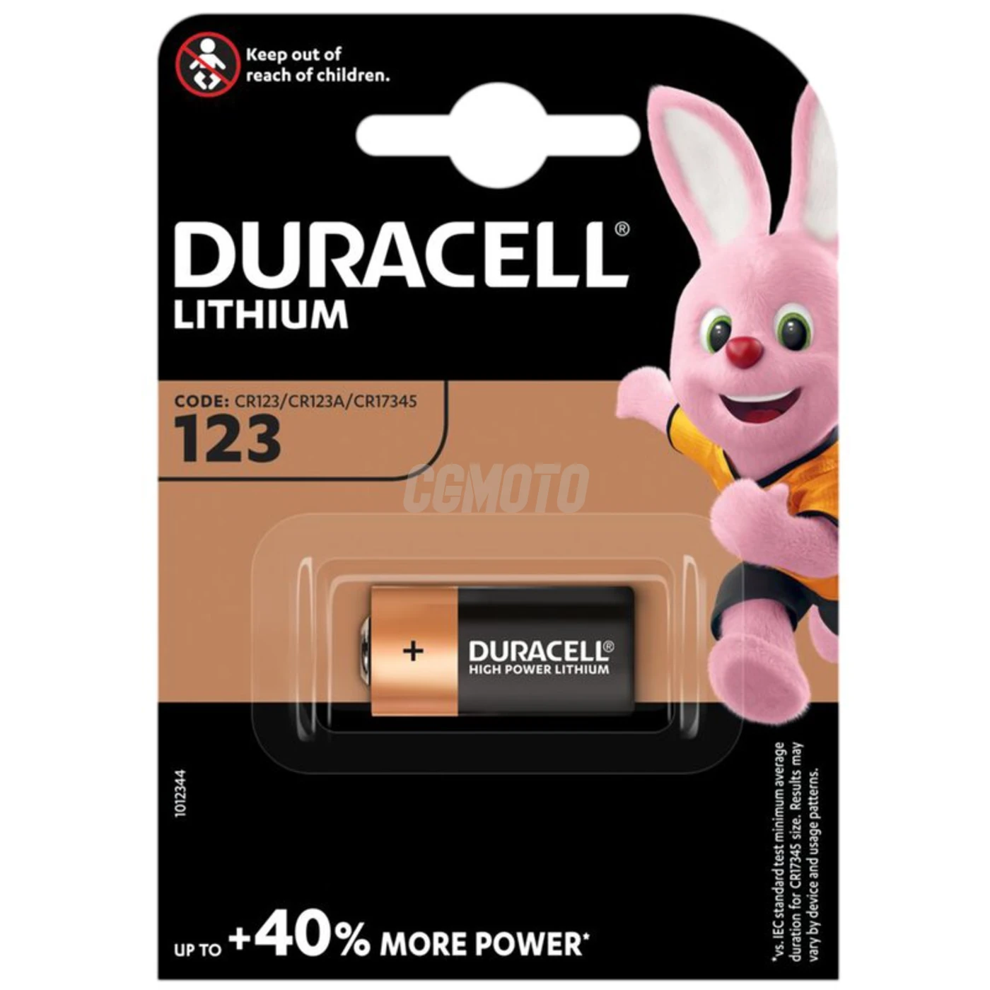 1 batteria al litio CR123 3 V 