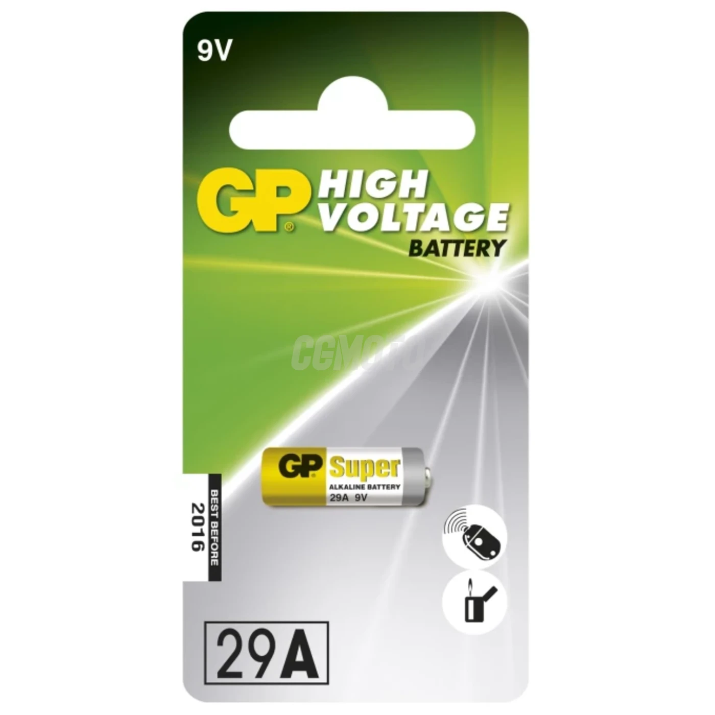 1 batteria alcalina 29 A 9 V Super 