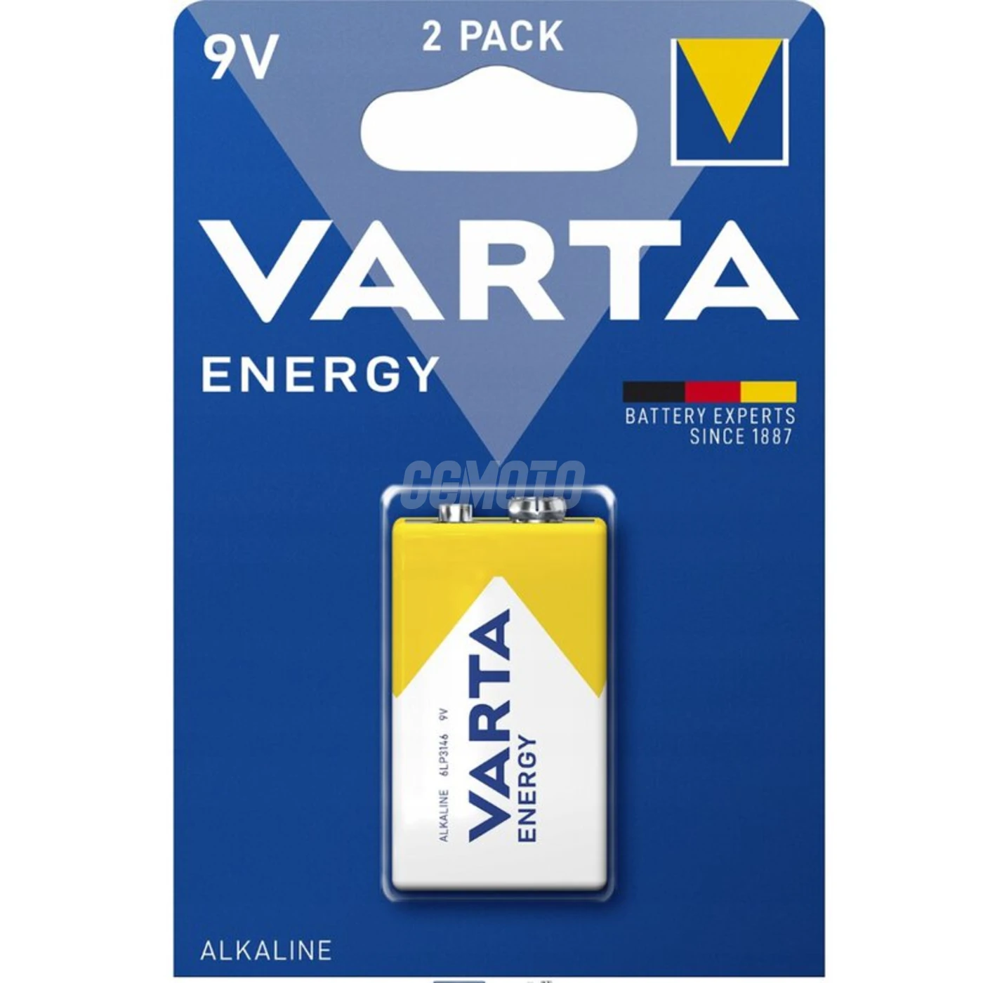 1 batteria alcalina 6LR61 9 V Energy 