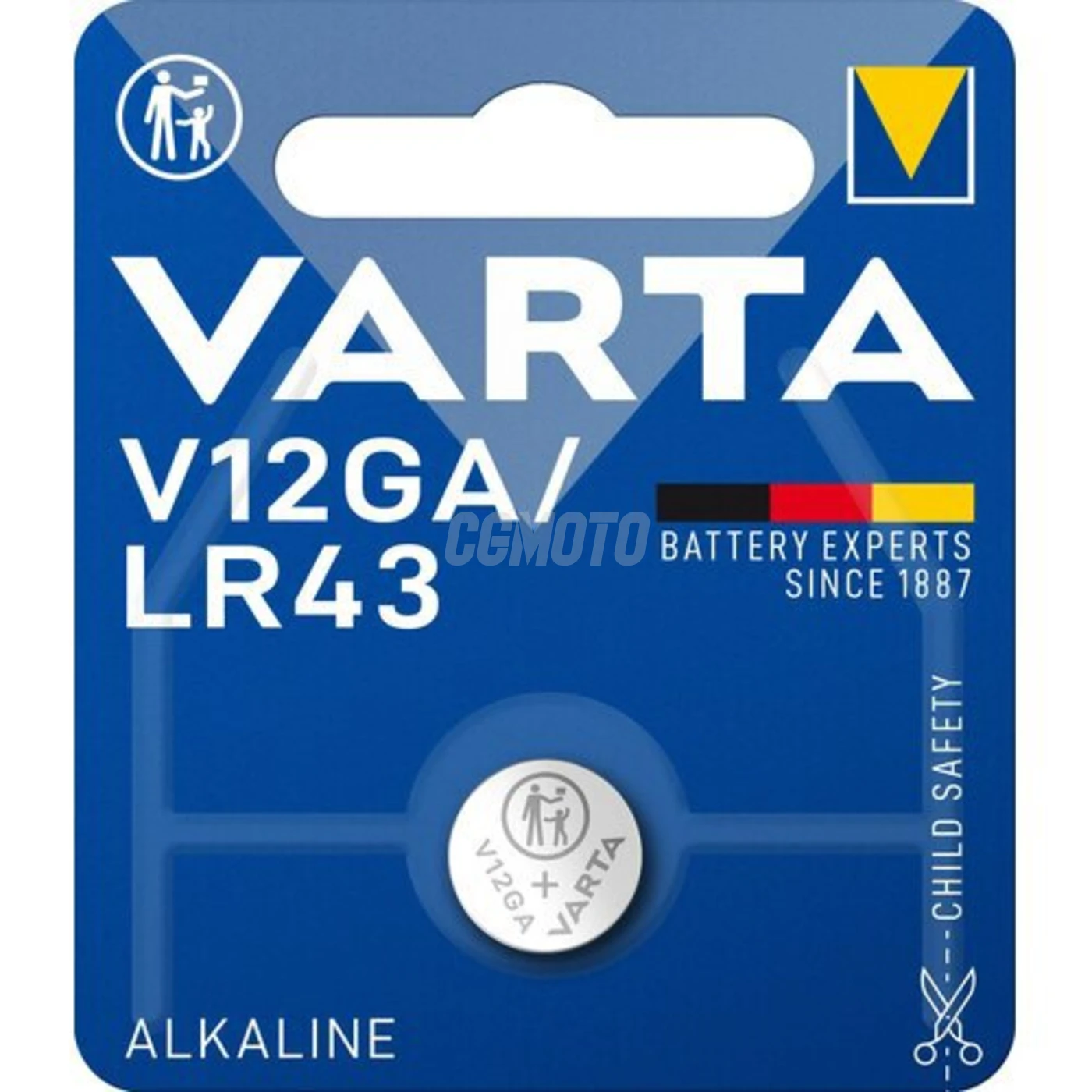 1 batteria alcalina AG10 1,5 V 50 mAh