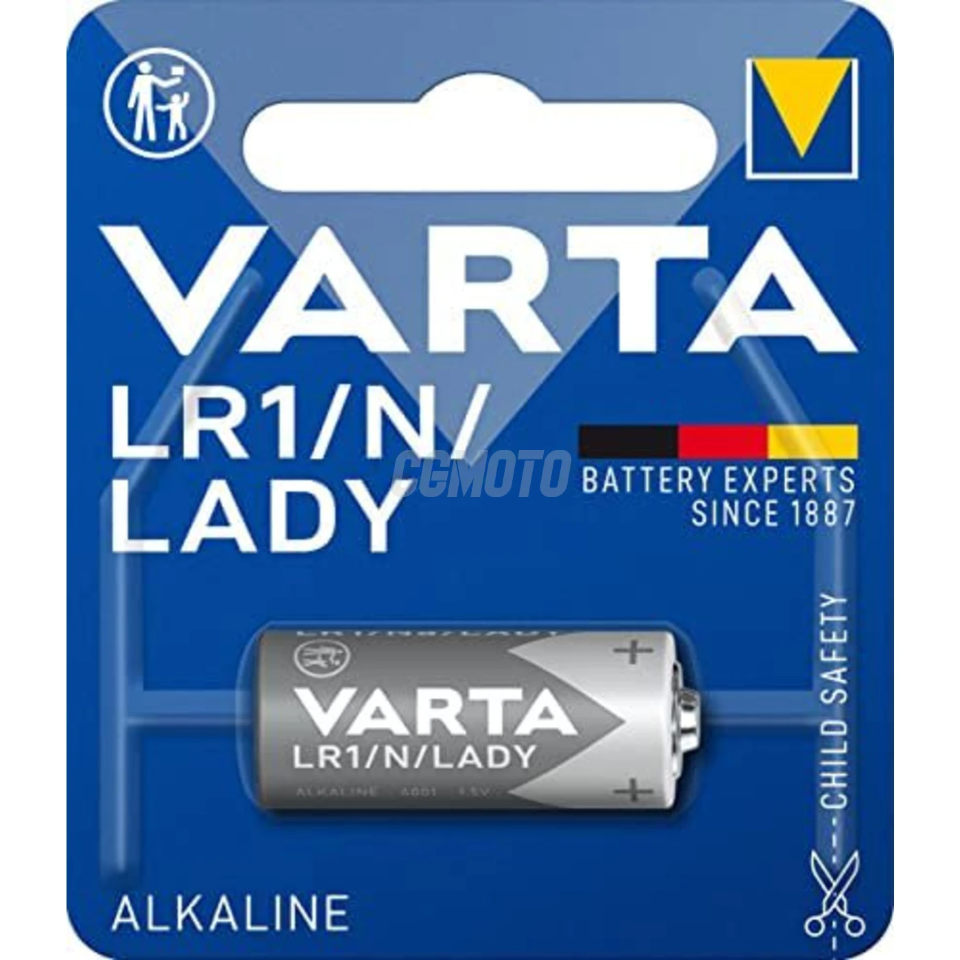 1 batteria alcalina LR1 1,5 V 1 batteria alcalina LR1 1,5 V