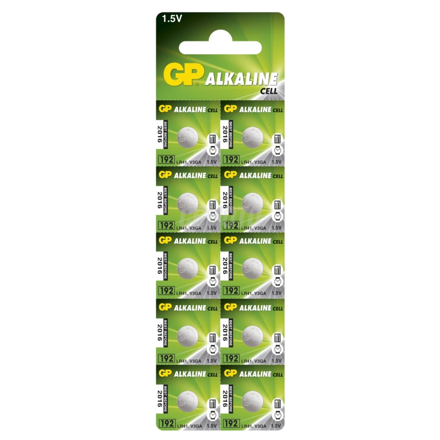 10 batterie a bottone alcalinass LR41 1,5 V 