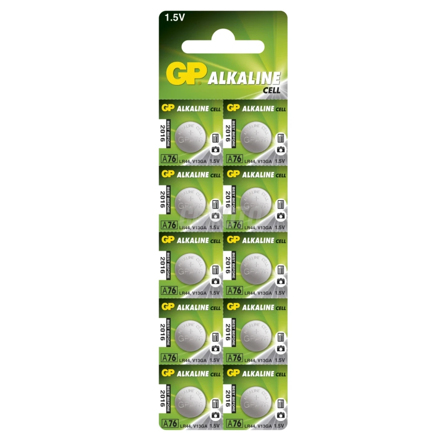 10 batterie a bottone alcalinass LR44 1,5 V 