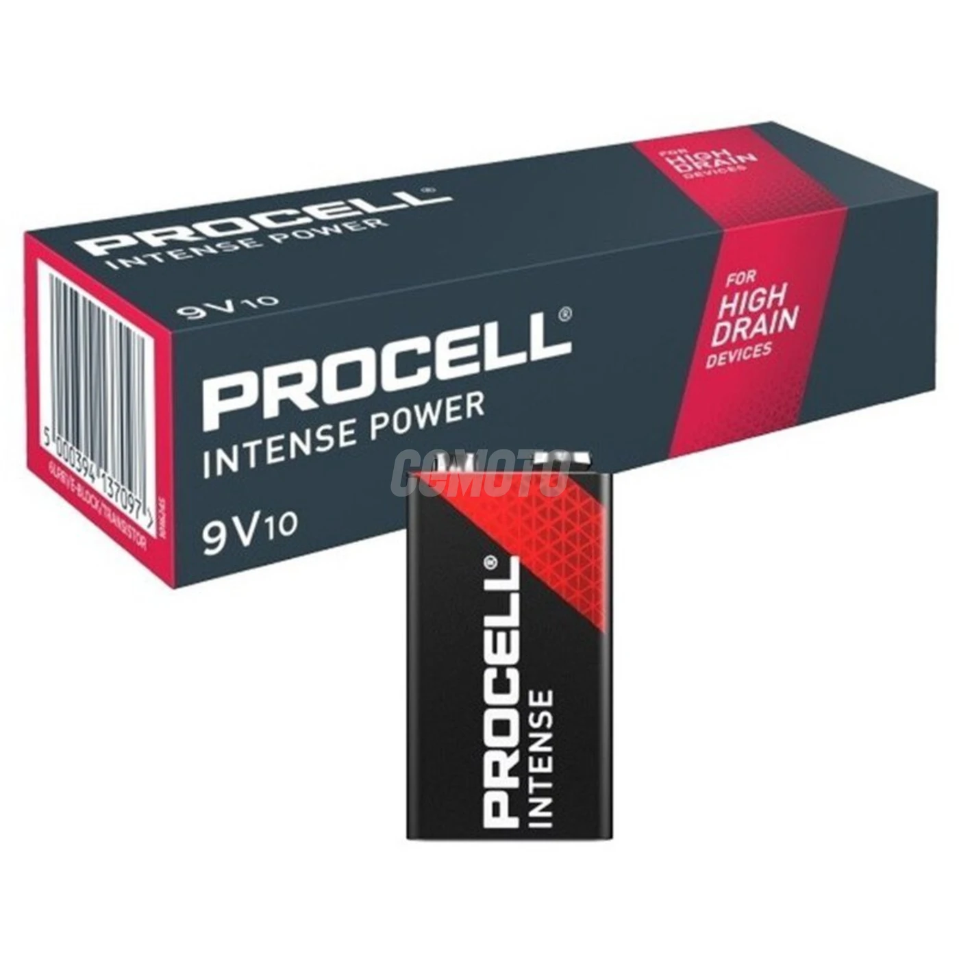 10 batterie alcaline 6LR61 9 V Intense 