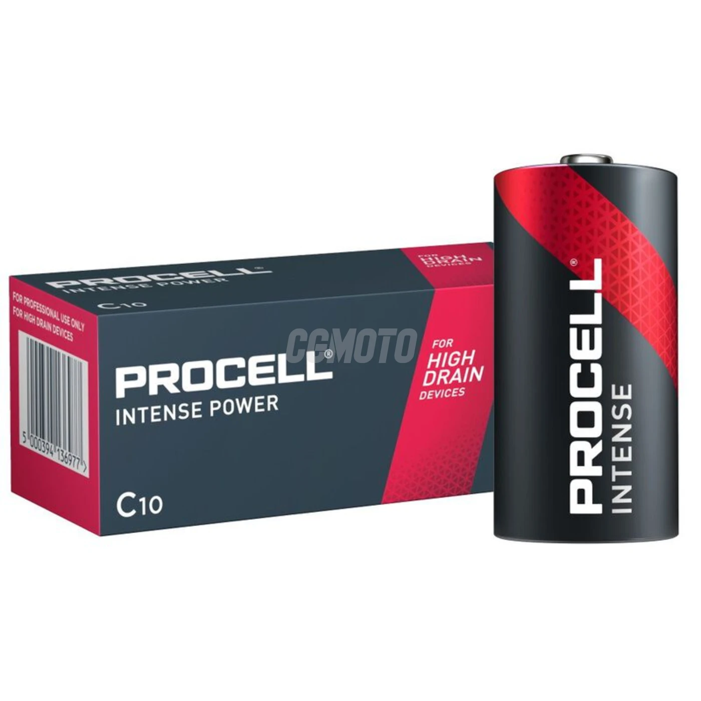 10 batterie alcaline LR14/C 1,5 V Intense 