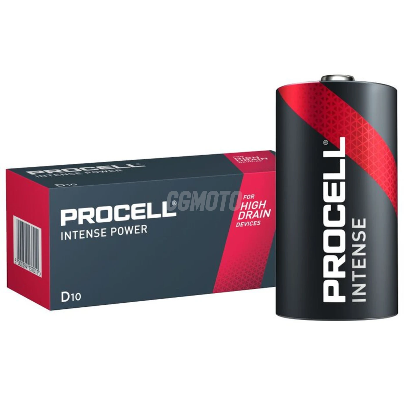 10 batterie alcaline LR20/D 1,5 V Intense 