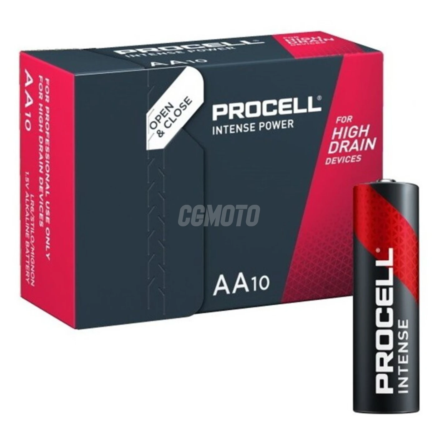 10 batterie alcaline LR6/AA 1,5 V Intense 