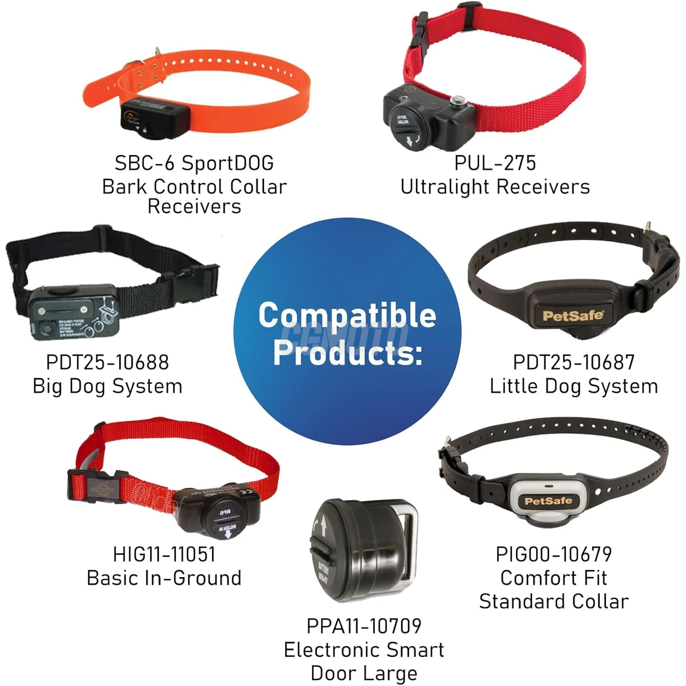 10 batterie per collare anti-abbaio RFA-67 6 V 