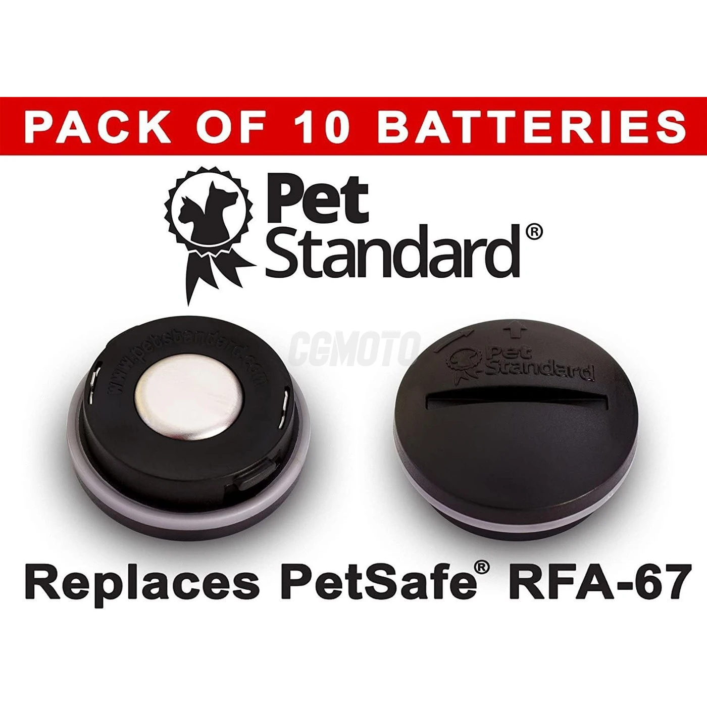 10 batterie per collare anti-abbaio RFA-67 6 V 