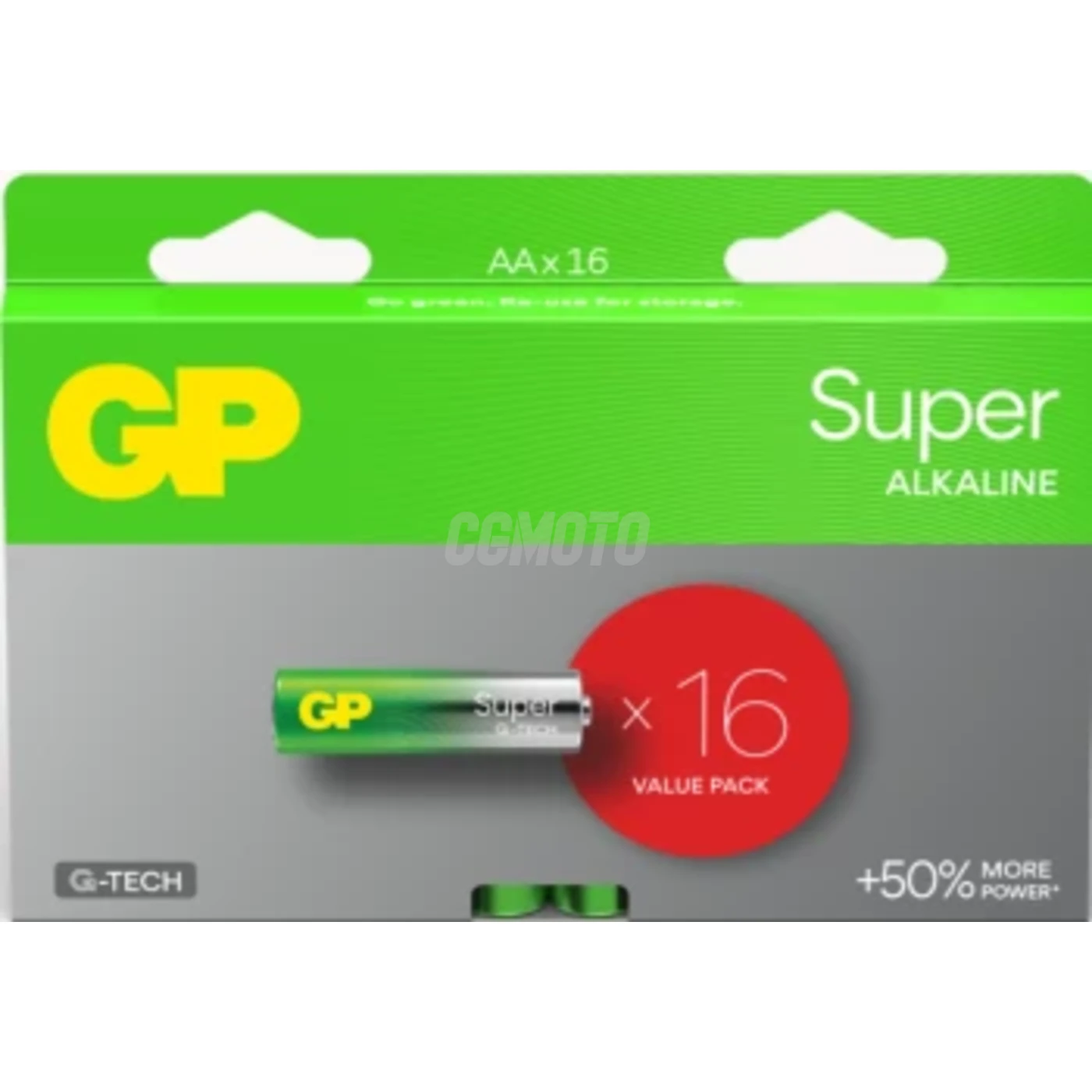 16 batterie alcaline AA 1,5 V Super 