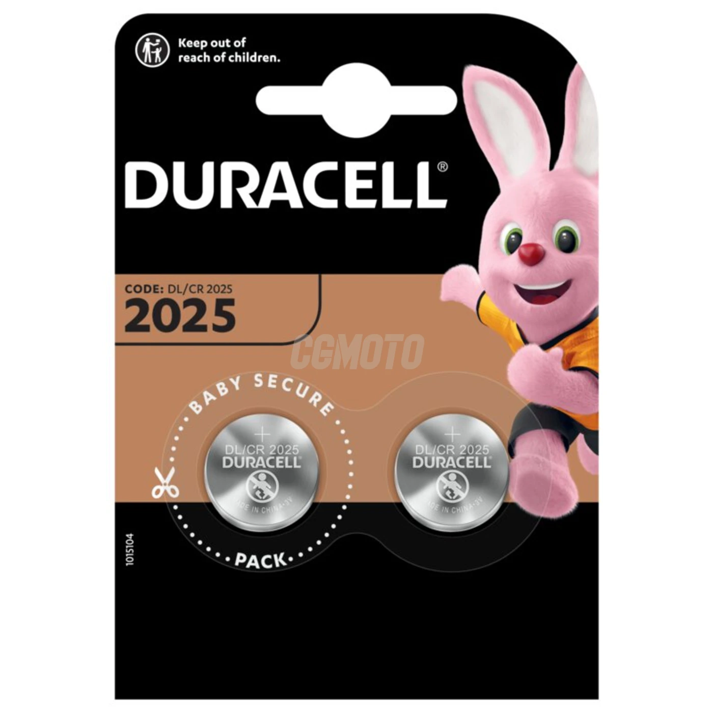 2 batterie a bottone al litio CR2025 3 V 