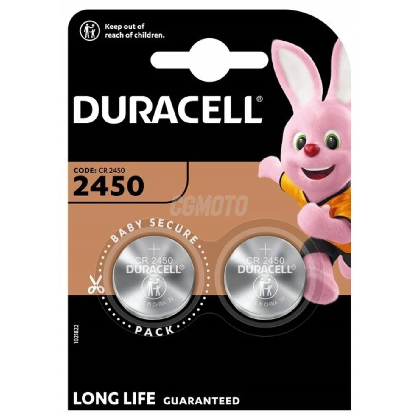 2 batterie a bottone al litio CR2450 3 V 