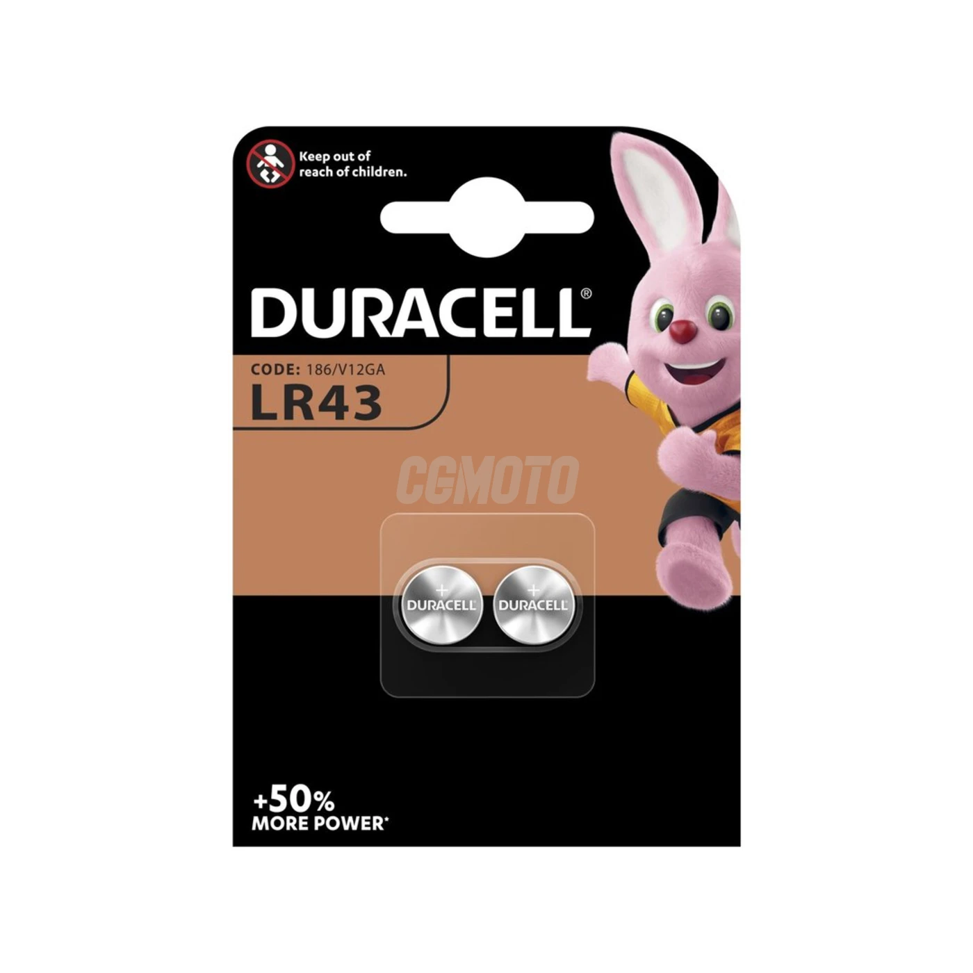 2 batterie a bottone alcalinas LR43 1,5 V 