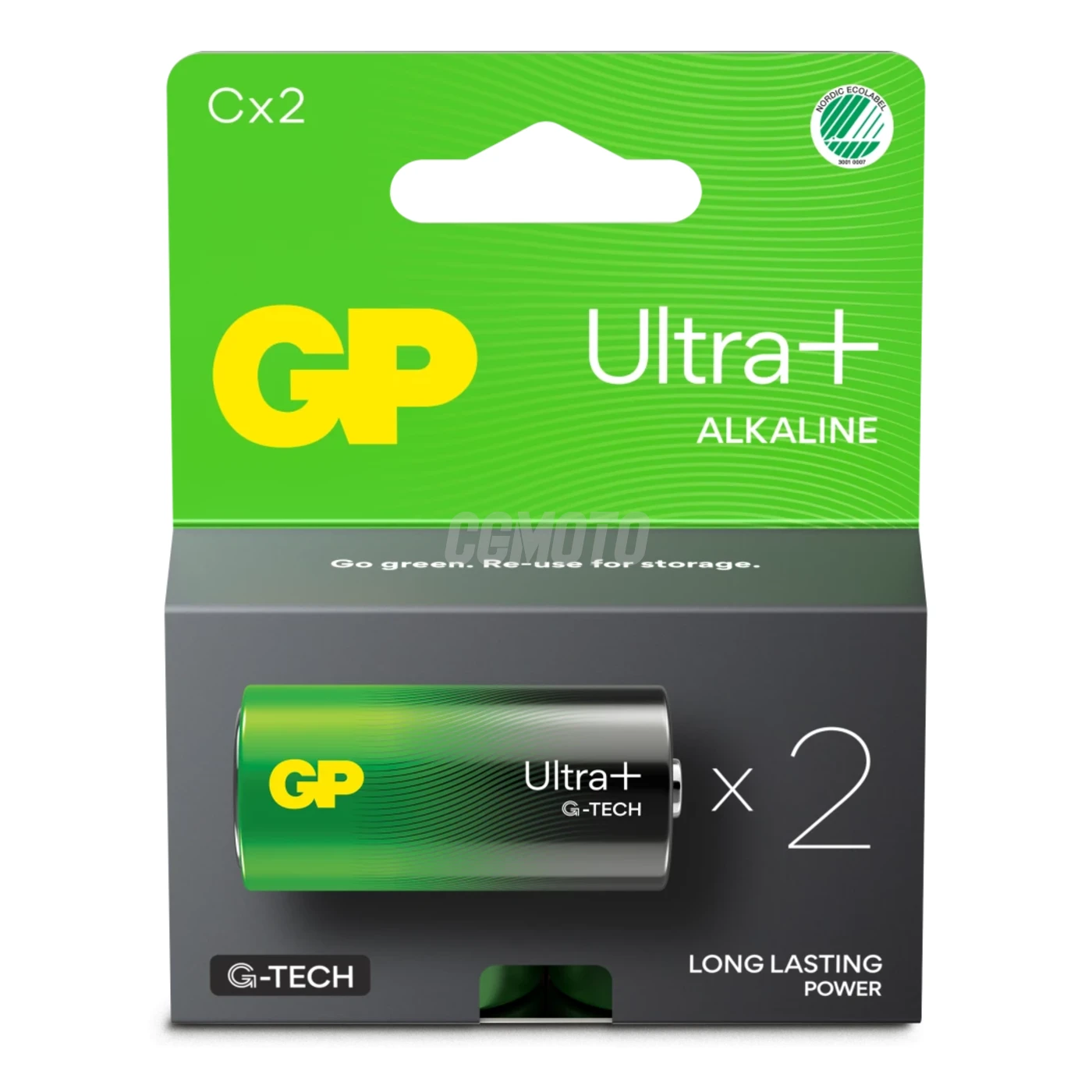 2 batterie alcaline C 1,5 V Ultra Plus 