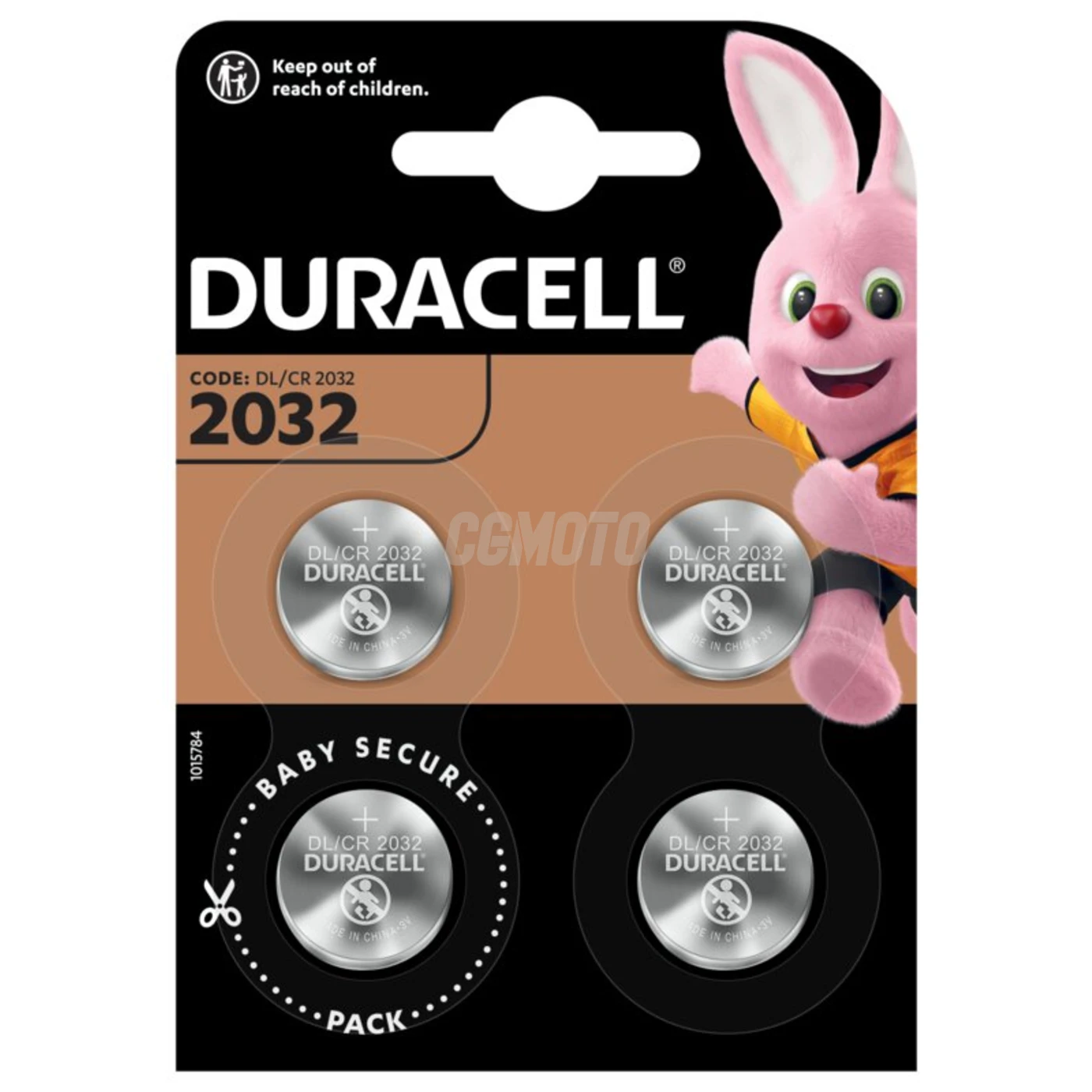 4 batterie a bottone al litio CR2032 3 V 