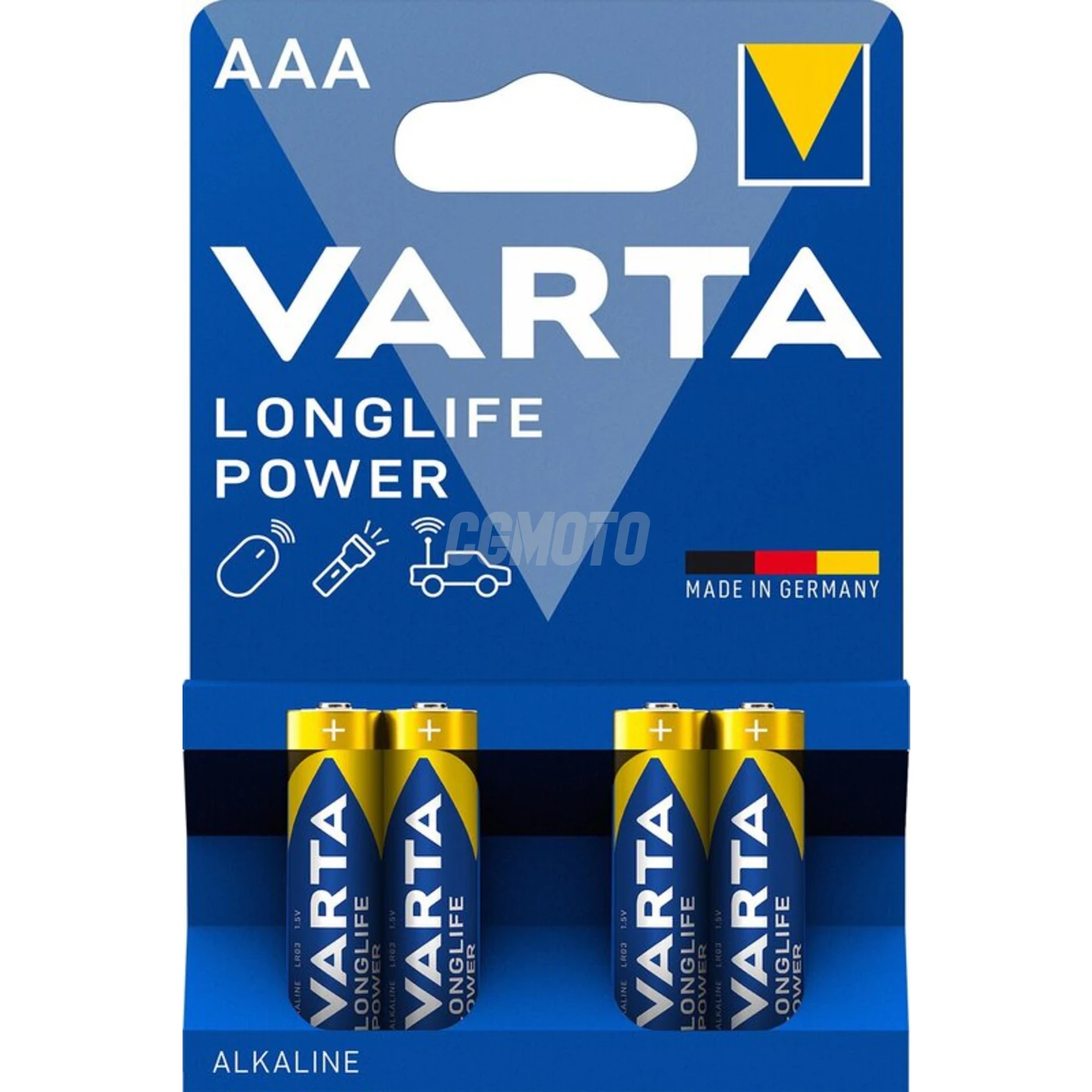 4 batterie alcaline LR03/AAA 1,5 V Longlife Power 1250 mAh