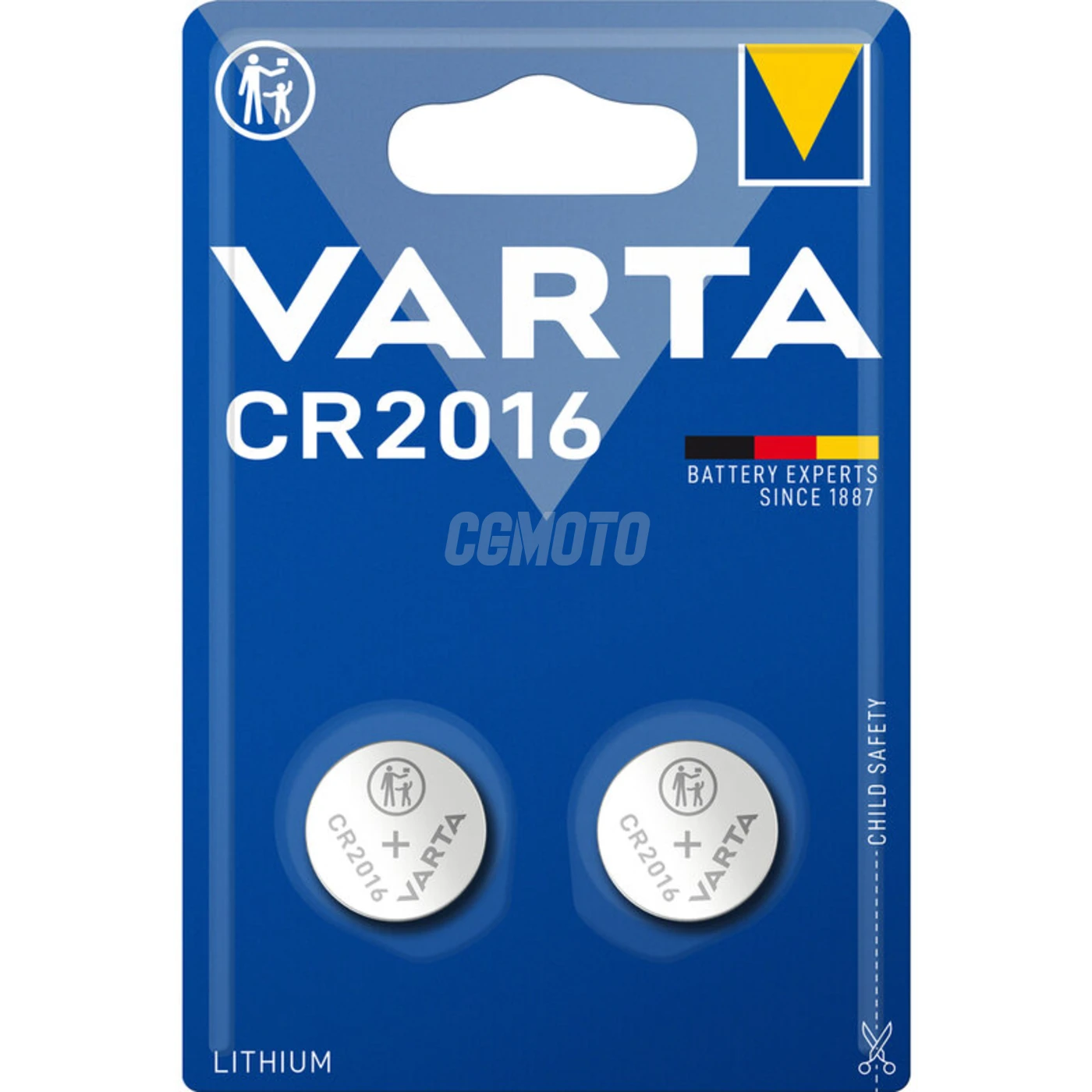Varta CR2016 lithium x 2 pile (blister)