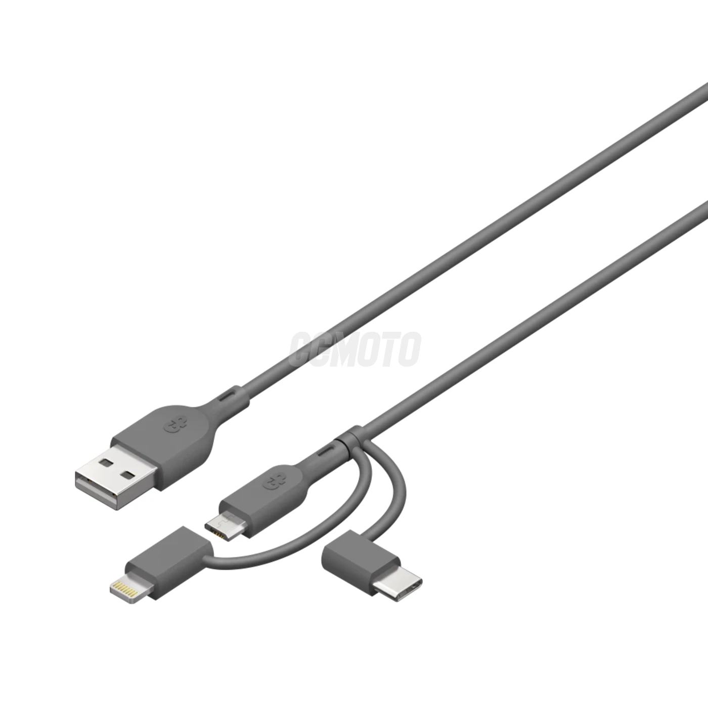 Essentials Cavo USB-A a Lightning/USB-C/Micro-USB-A da 1m