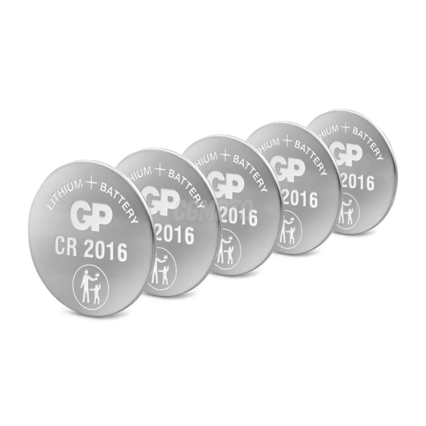 5 batterie a bottone al litio CR2016 3 V 