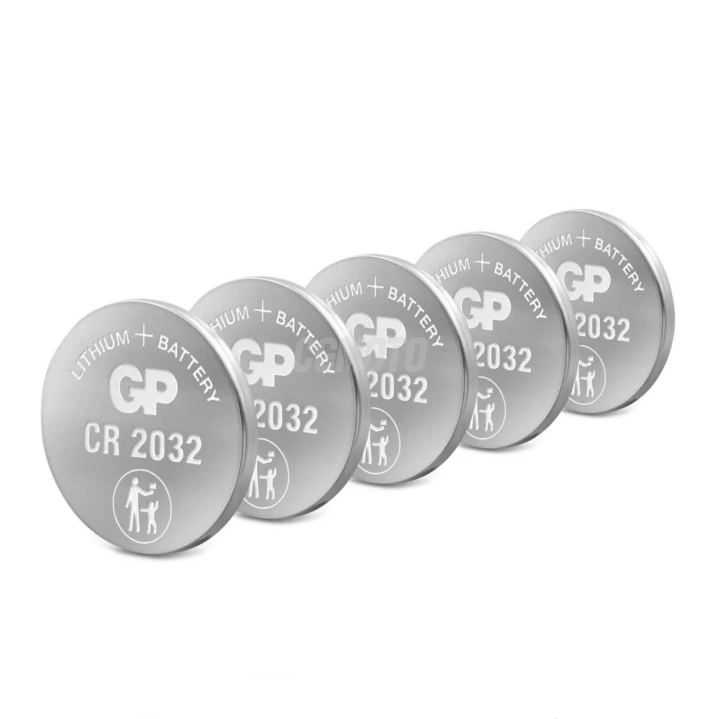 5 batterie a bottone al litio CR2032 3 V 