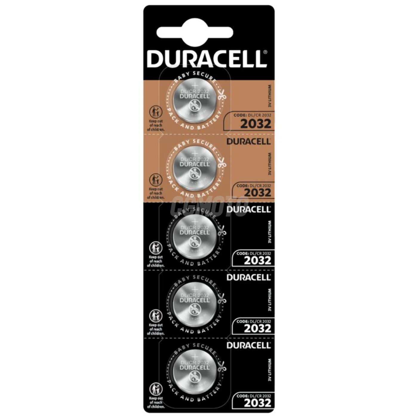 5 batterie a bottone al litio CR2032 3 V 