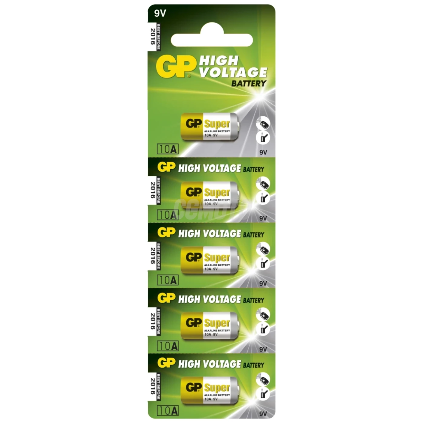 5 batterie alcaline 10 A 9 V Super 