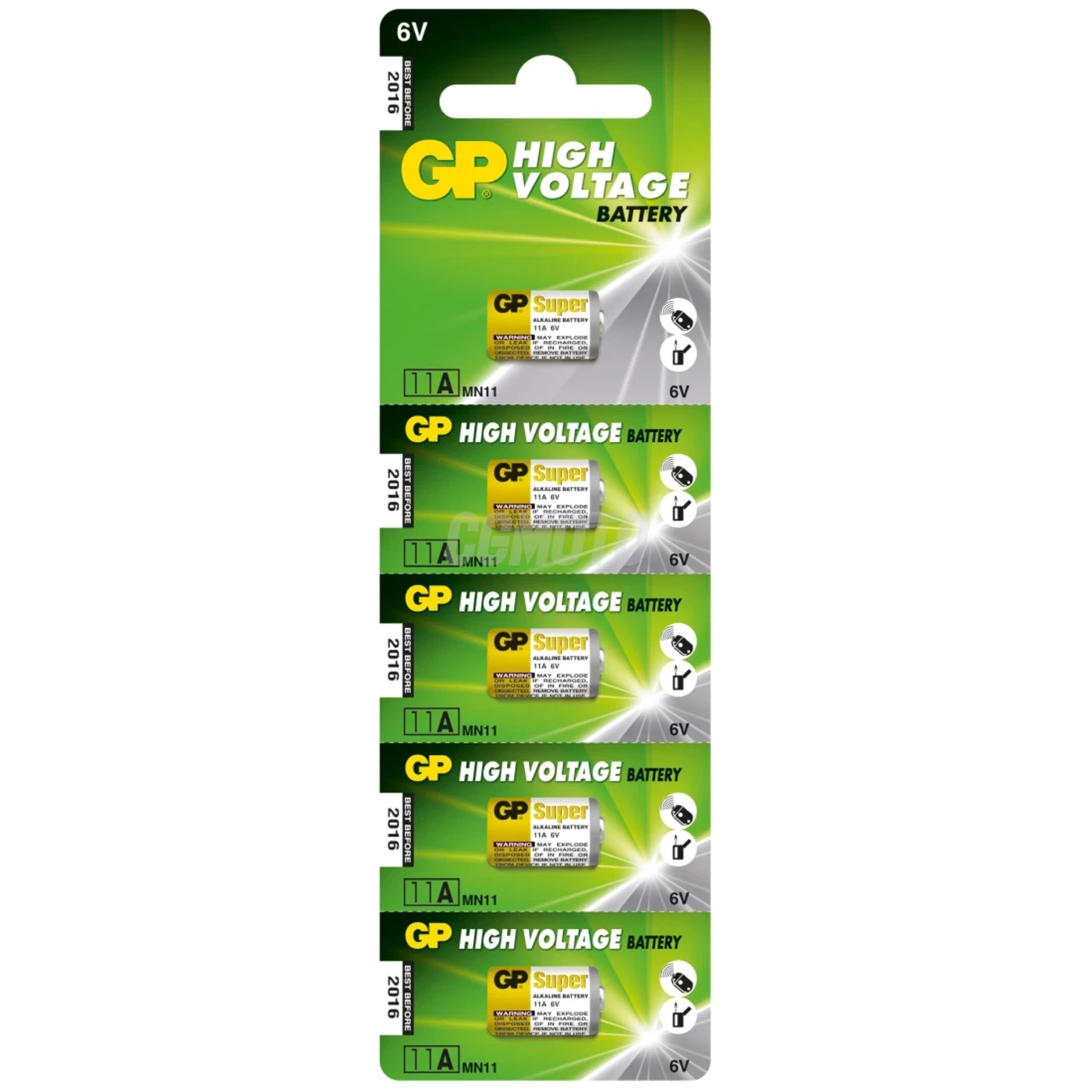 5 batterie alcaline 11 A 6 V Super 