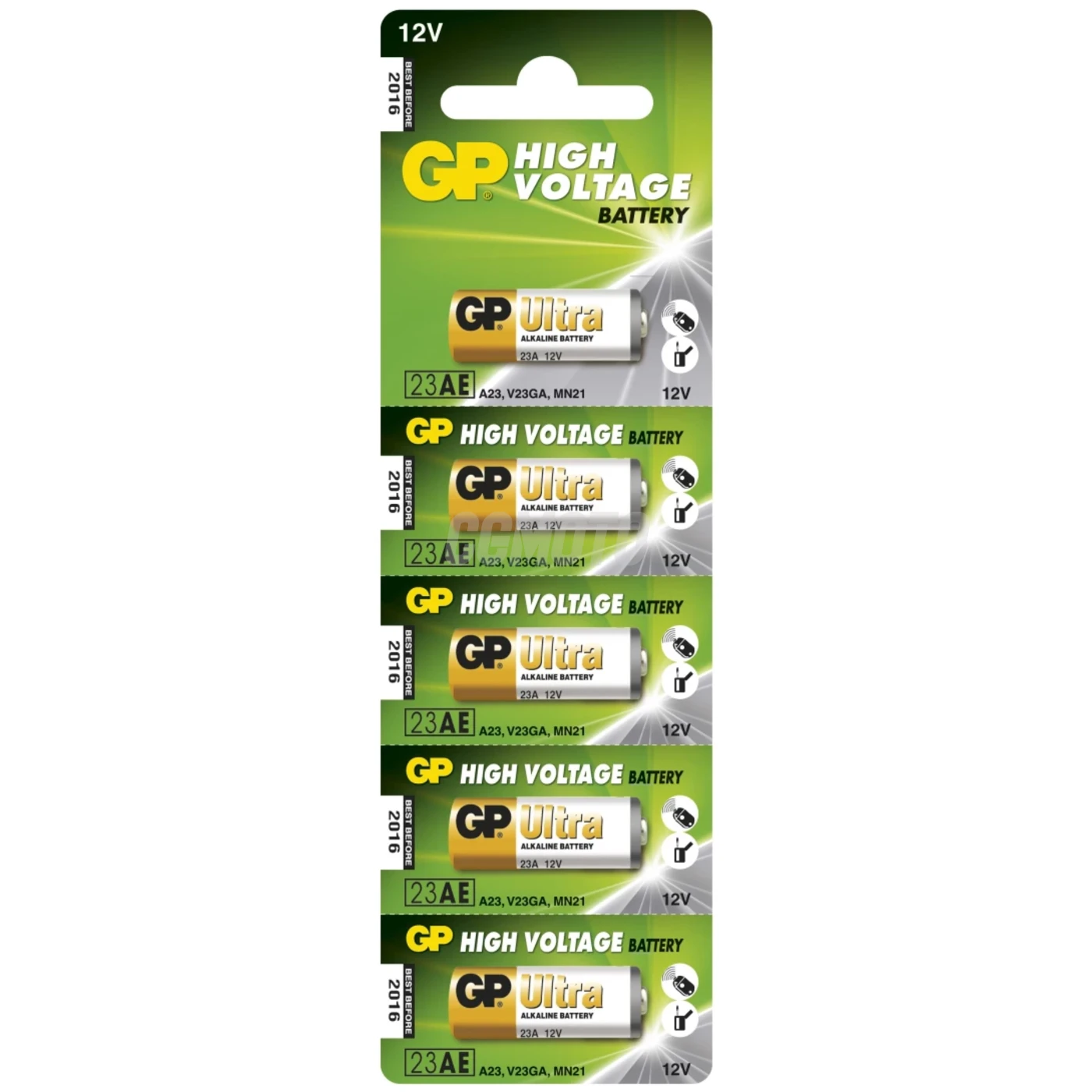 5 batterie alcaline 23 A 12 V Ultra 