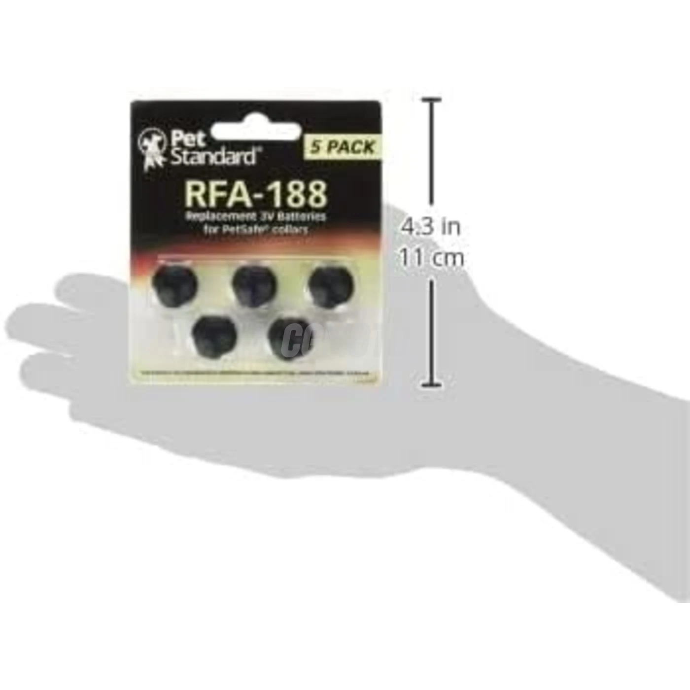 5 batterie per collare anti-abbaio RFA-188 3 V 