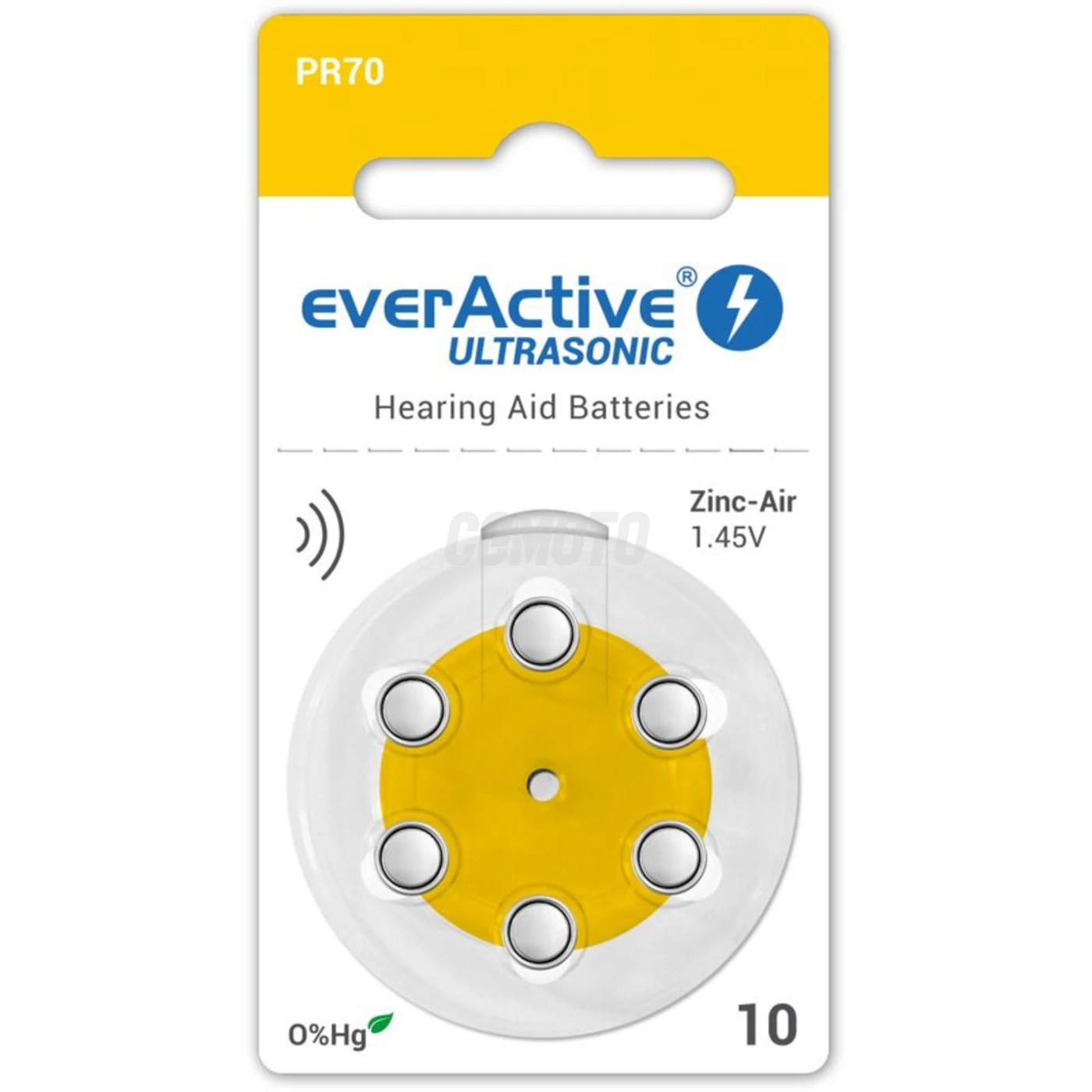 everActive ULTRASONIC 10 per apparecchi acustici x 6 pile 