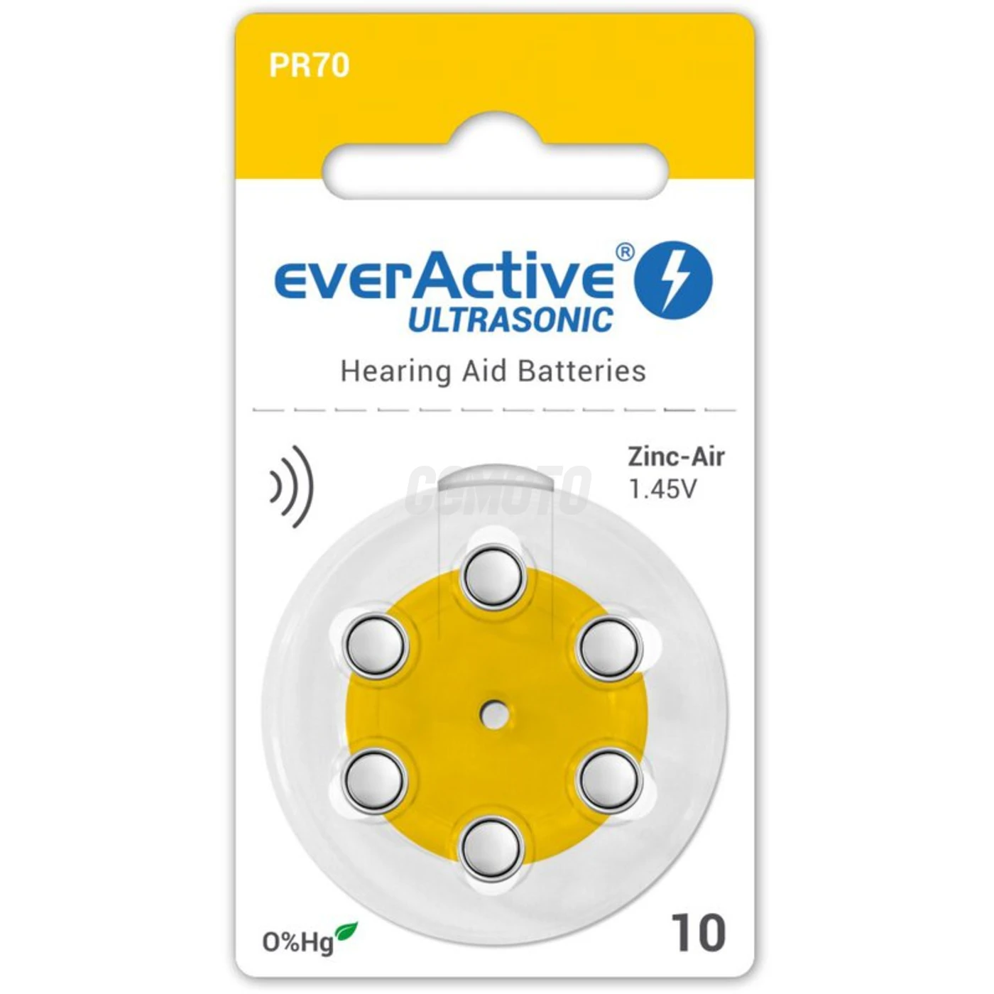 6 batterie acustiche zinco-aria 10 1,45 V Ultrasonic 