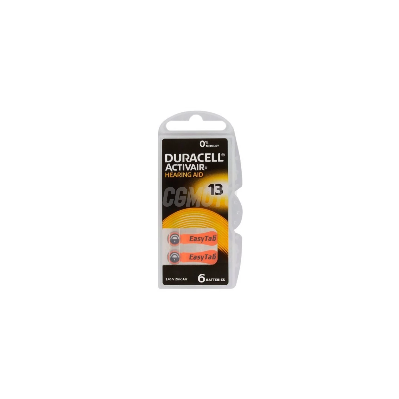 6 batterie acustiche zinco-aria 13 1,45 V ActivAir 