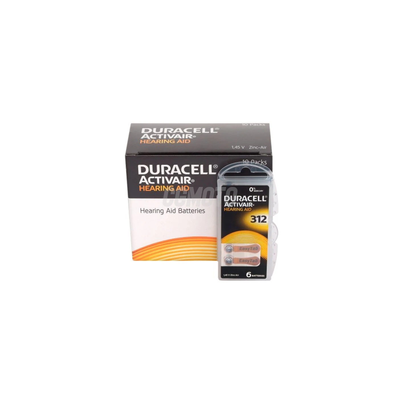 6 batterie acustiche zinco-aria 312 1,45 V ActivAir 
