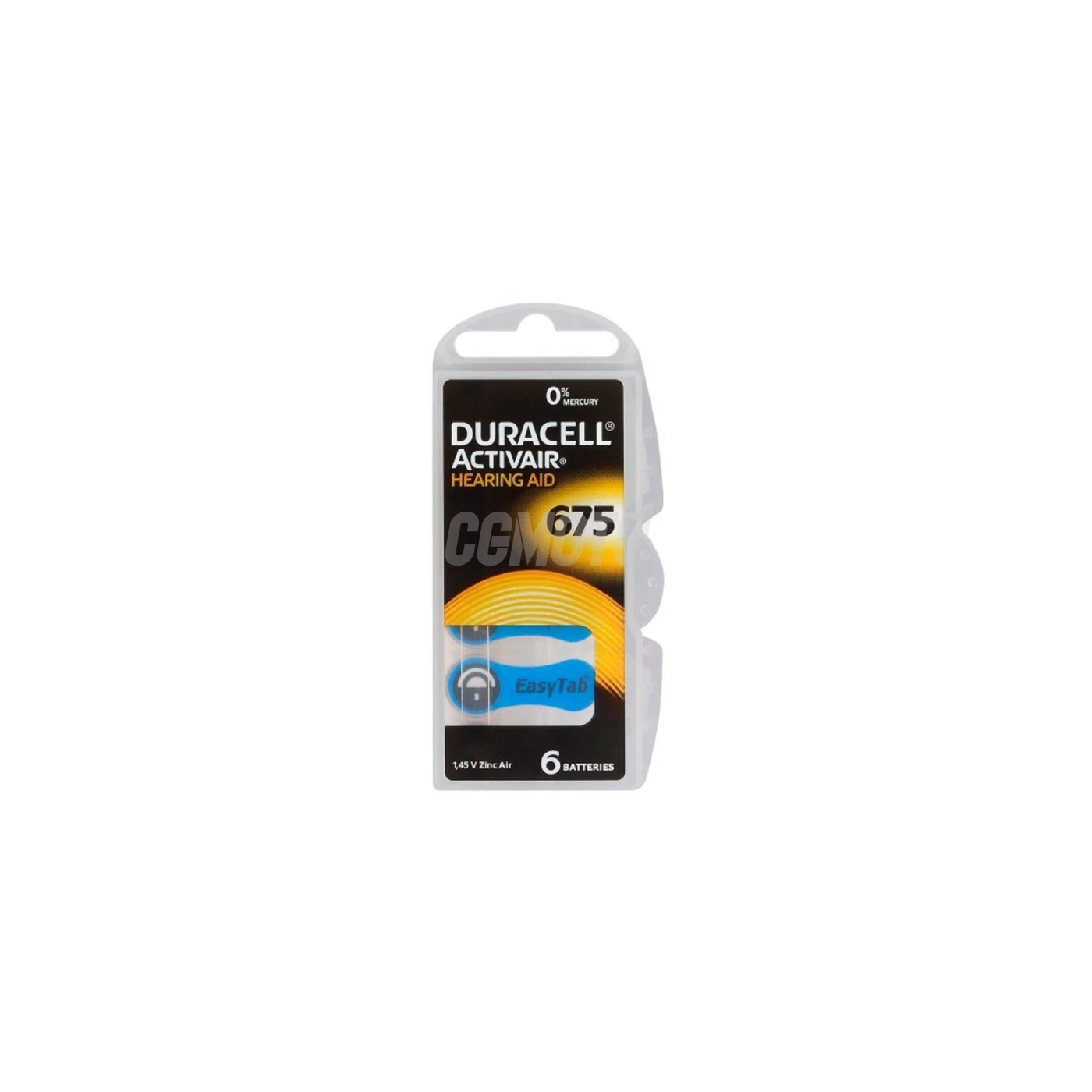 6 batterie acustiche zinco-aria 675 1,45 V ActivAir 